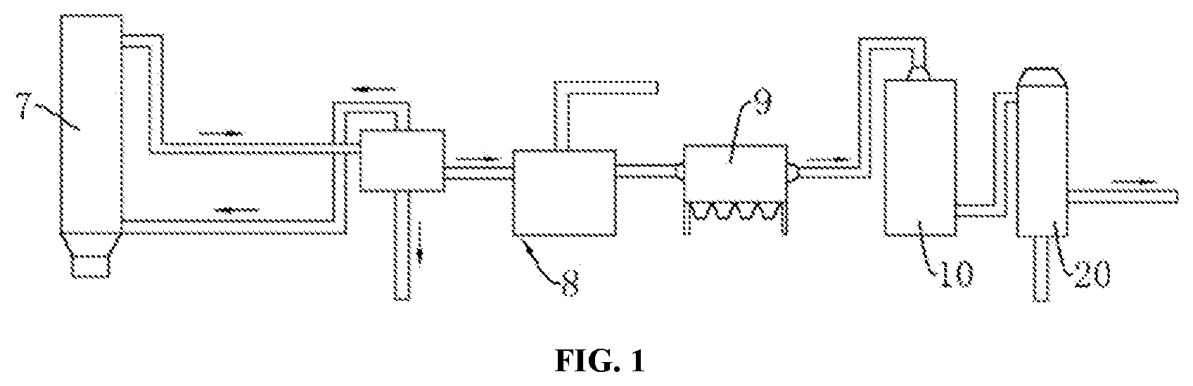 Patent US11781431 Figure 1 – High-temperature high-efficiency explosion-proof integrated modular dust removal equipment for pyrolysis raw coal gas