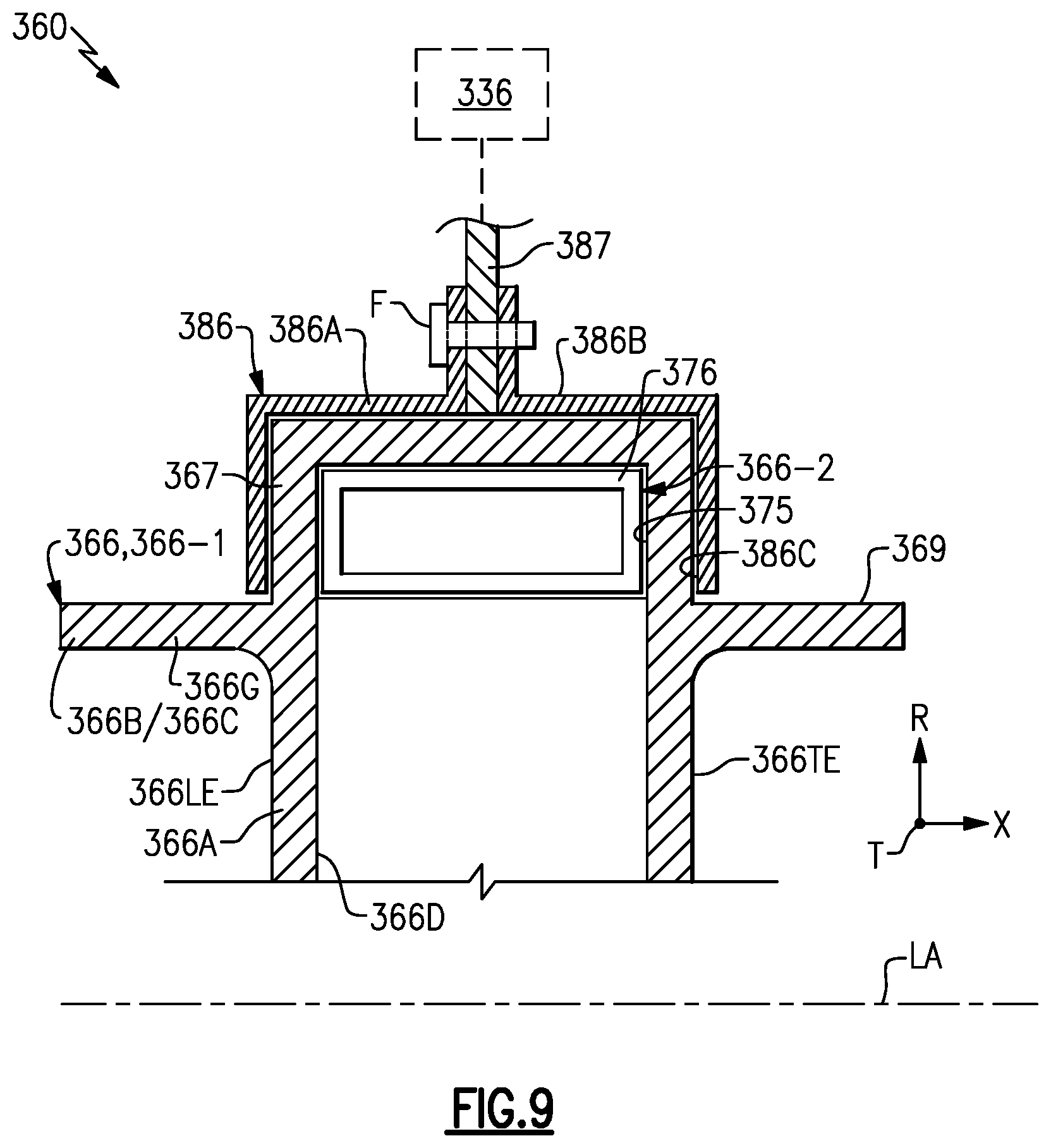Patent US11781432 Figure 8 – Nested vane arrangement for gas turbine engine