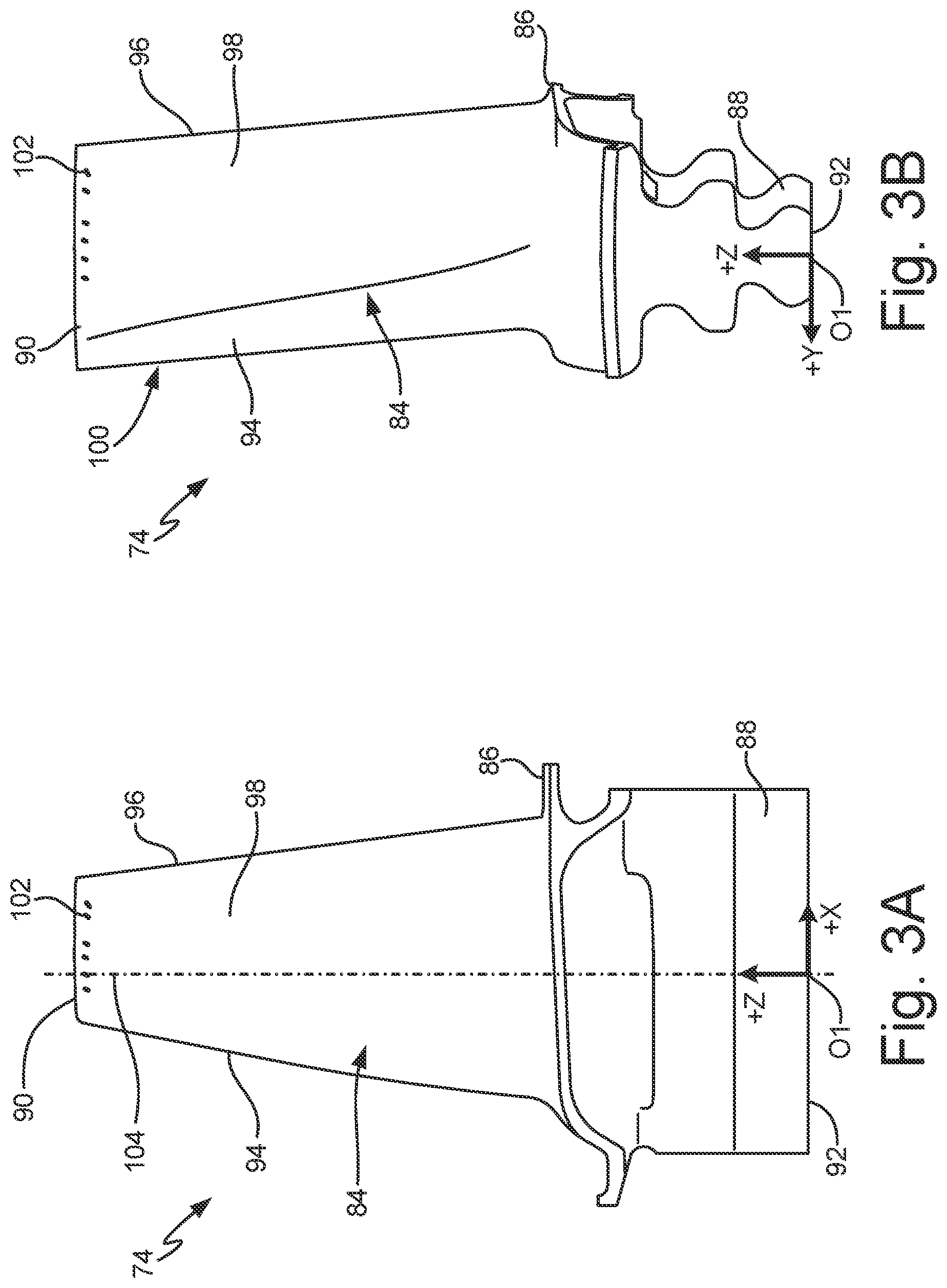 Patent US11781433 Figure 3 – Turbine blade tip cooling hole arrangement