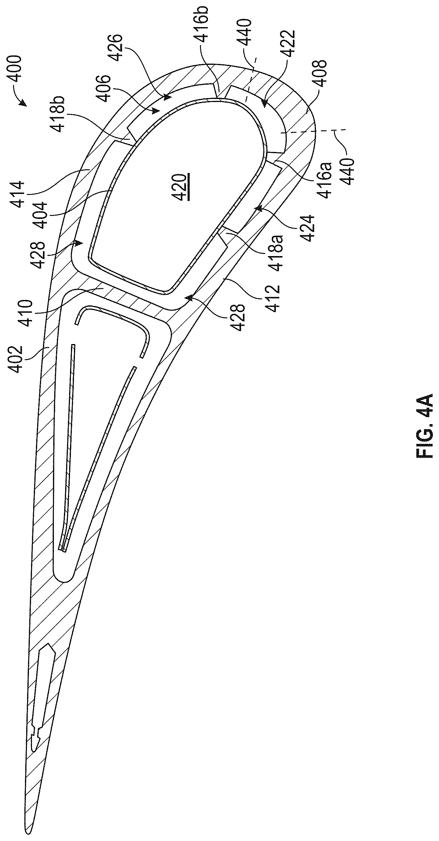 Patent US11781434 Figure 5 – Components for gas turbine engines