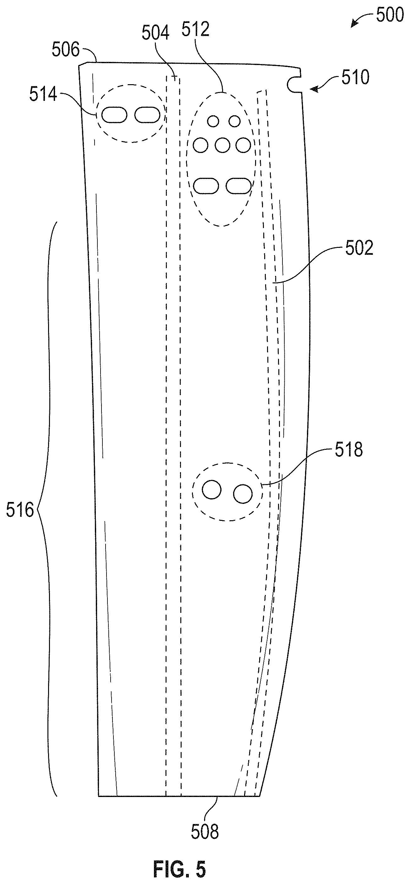 Patent US11781434 Figure 8 – Components for gas turbine engines