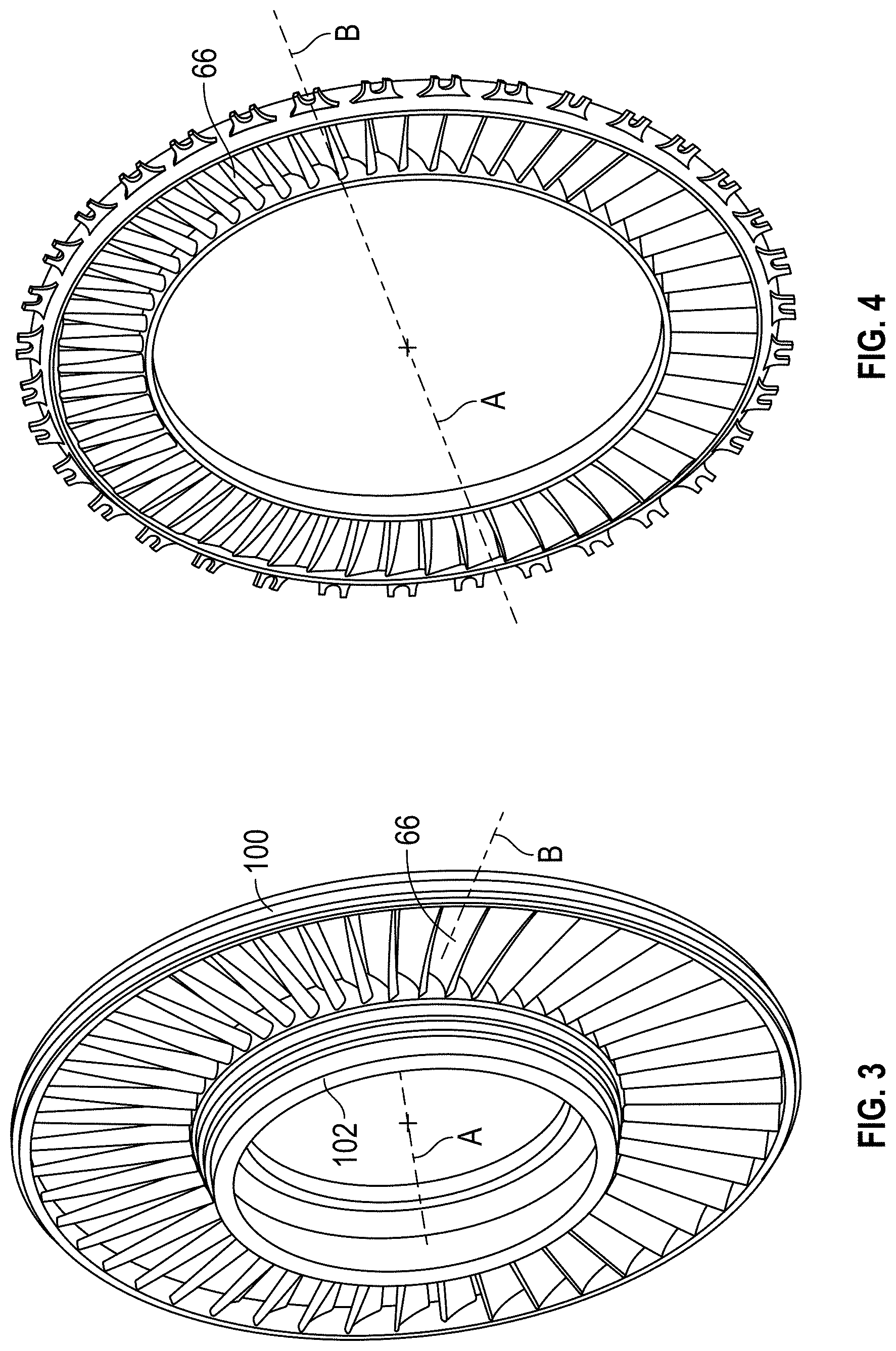 Patent US11781435 Figure 3 – Bifurcated fabric architecture for airfoils, methods of manufacture thereof and airfoils comprising the same