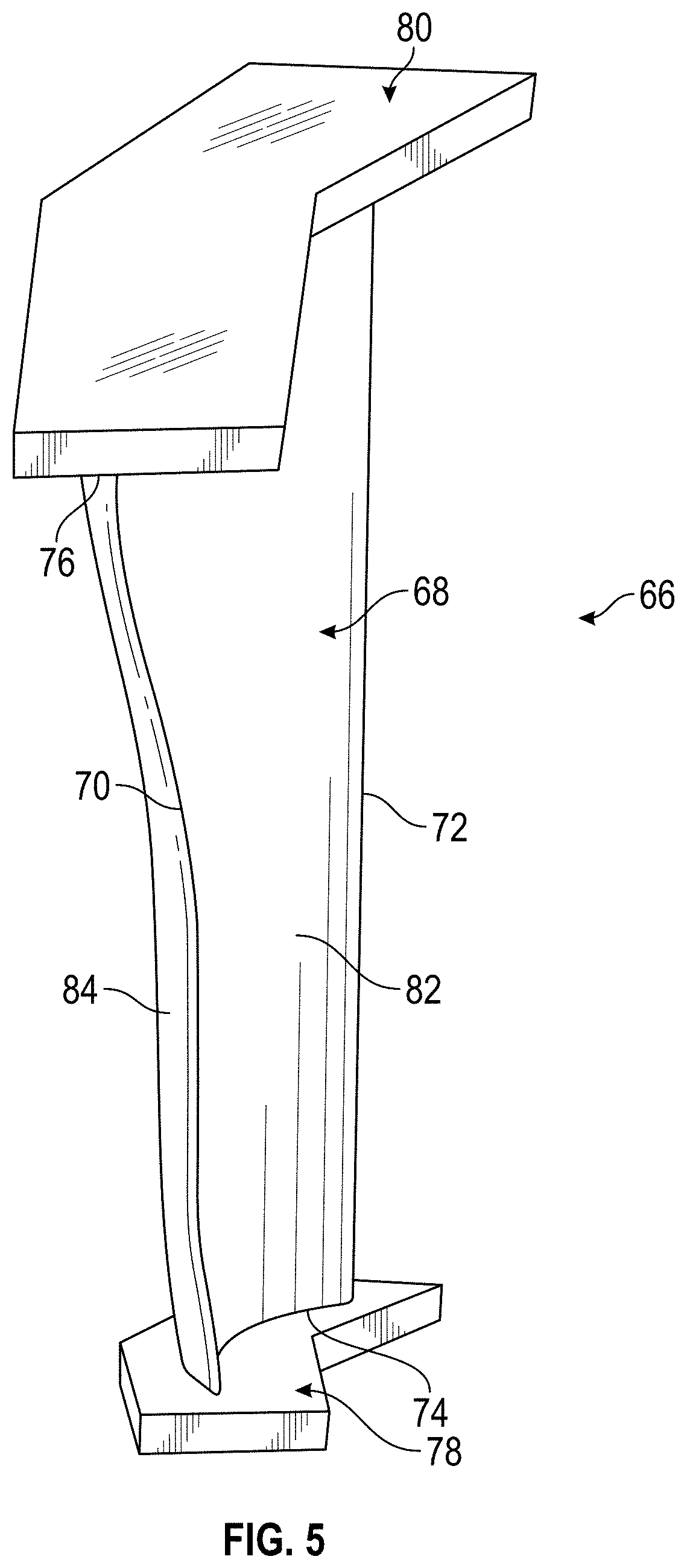 Patent US11781435 Figure 4 – Bifurcated fabric architecture for airfoils, methods of manufacture thereof and airfoils comprising the same