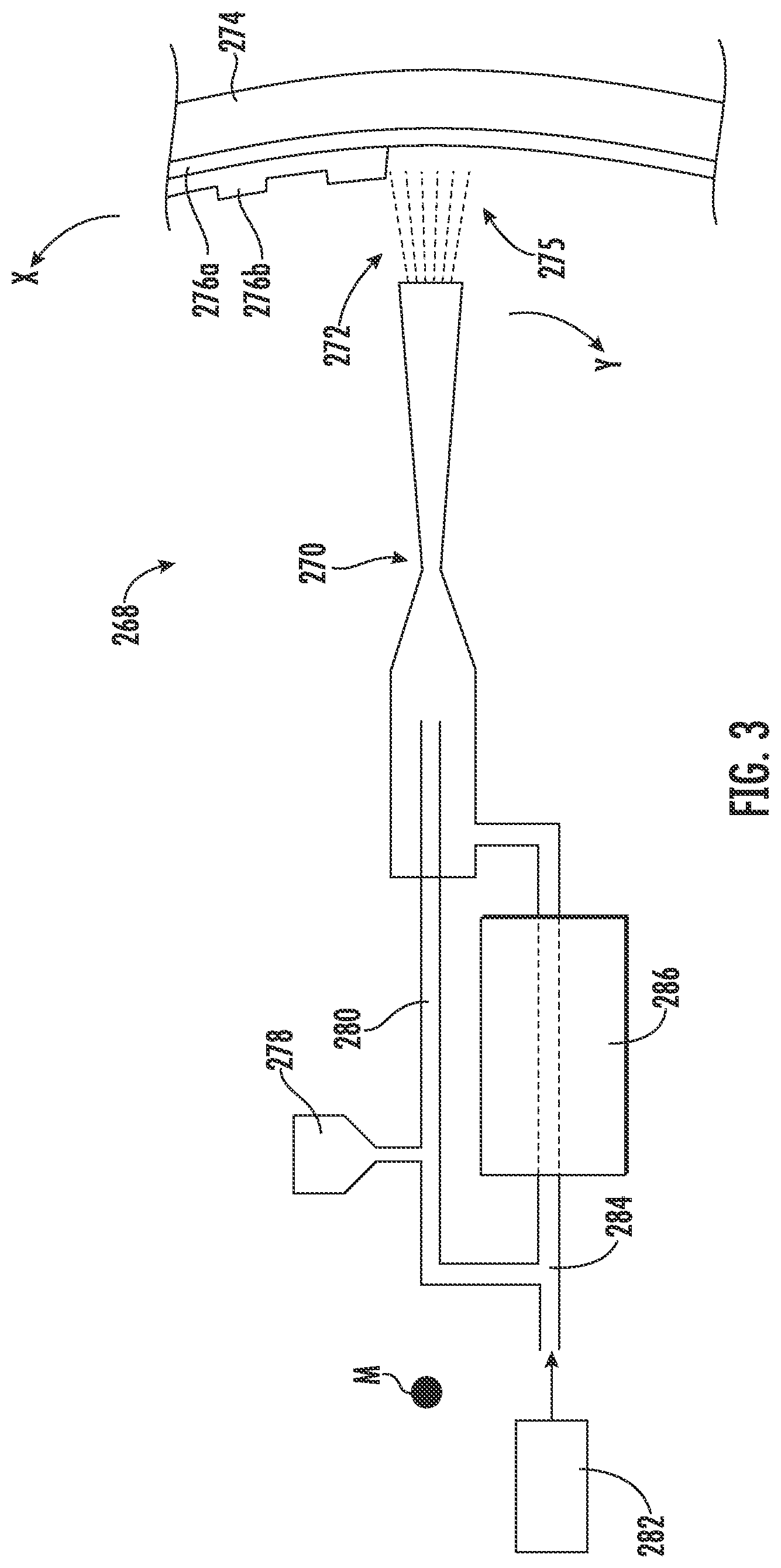 Patent US11781437 Figure 3 – Cold spray duct for a gas turbine engine