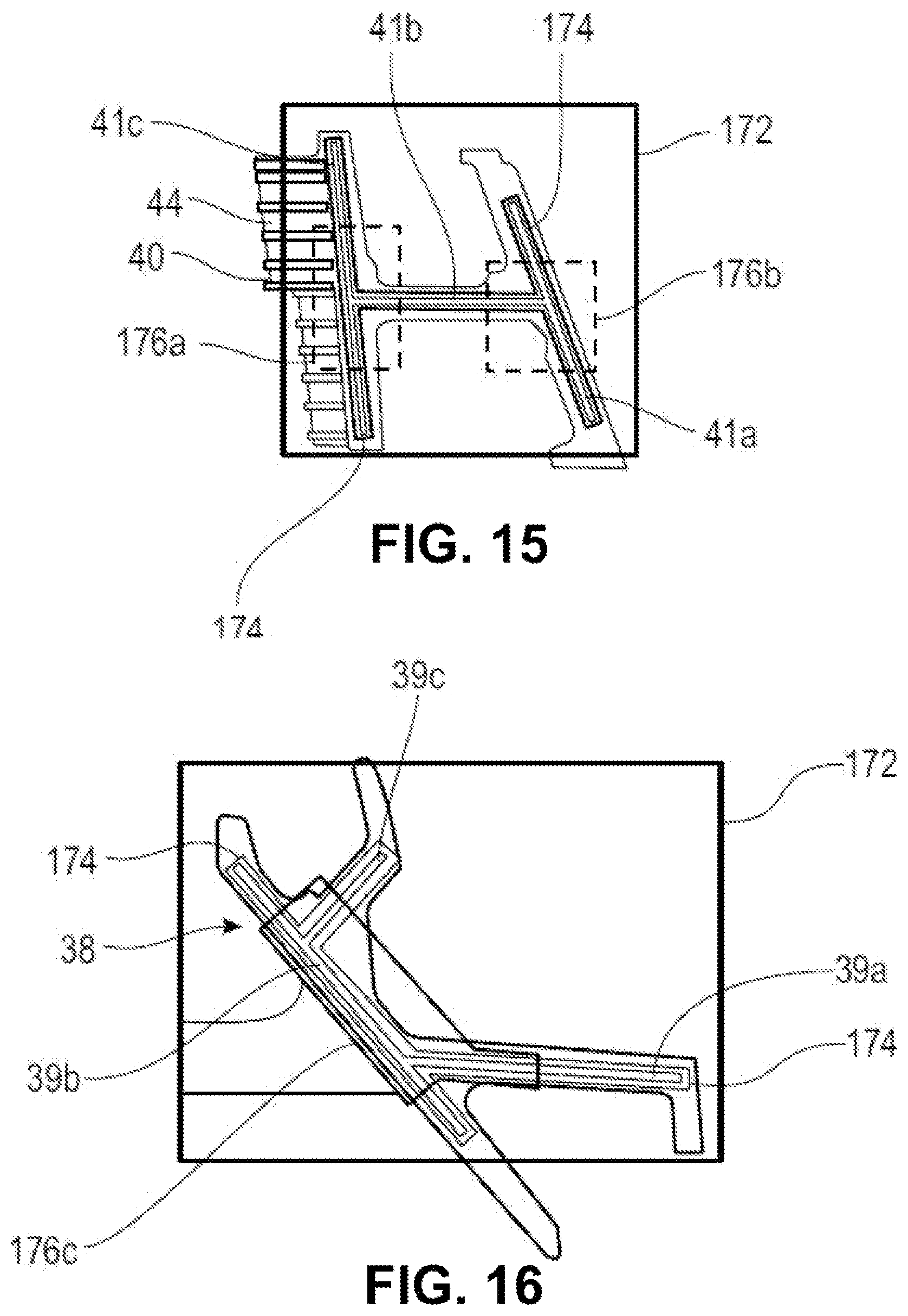 Patent US11781438 Figure 11 – Automated device for inserting sealing pads into one of the sectors of a turbine stator of a turbine