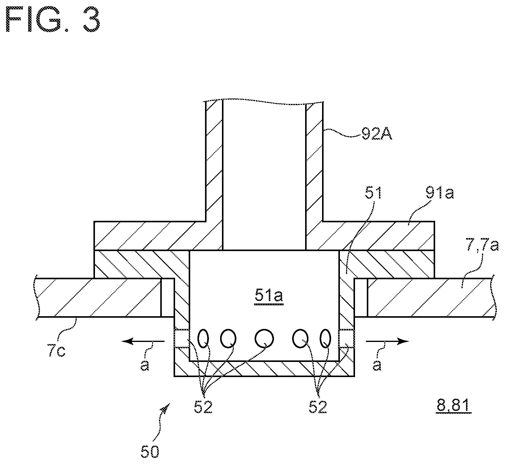 Patent US11781445 Figure 3 – Turbine casing, gas turbine, and method for preventing deformation of turbine casing