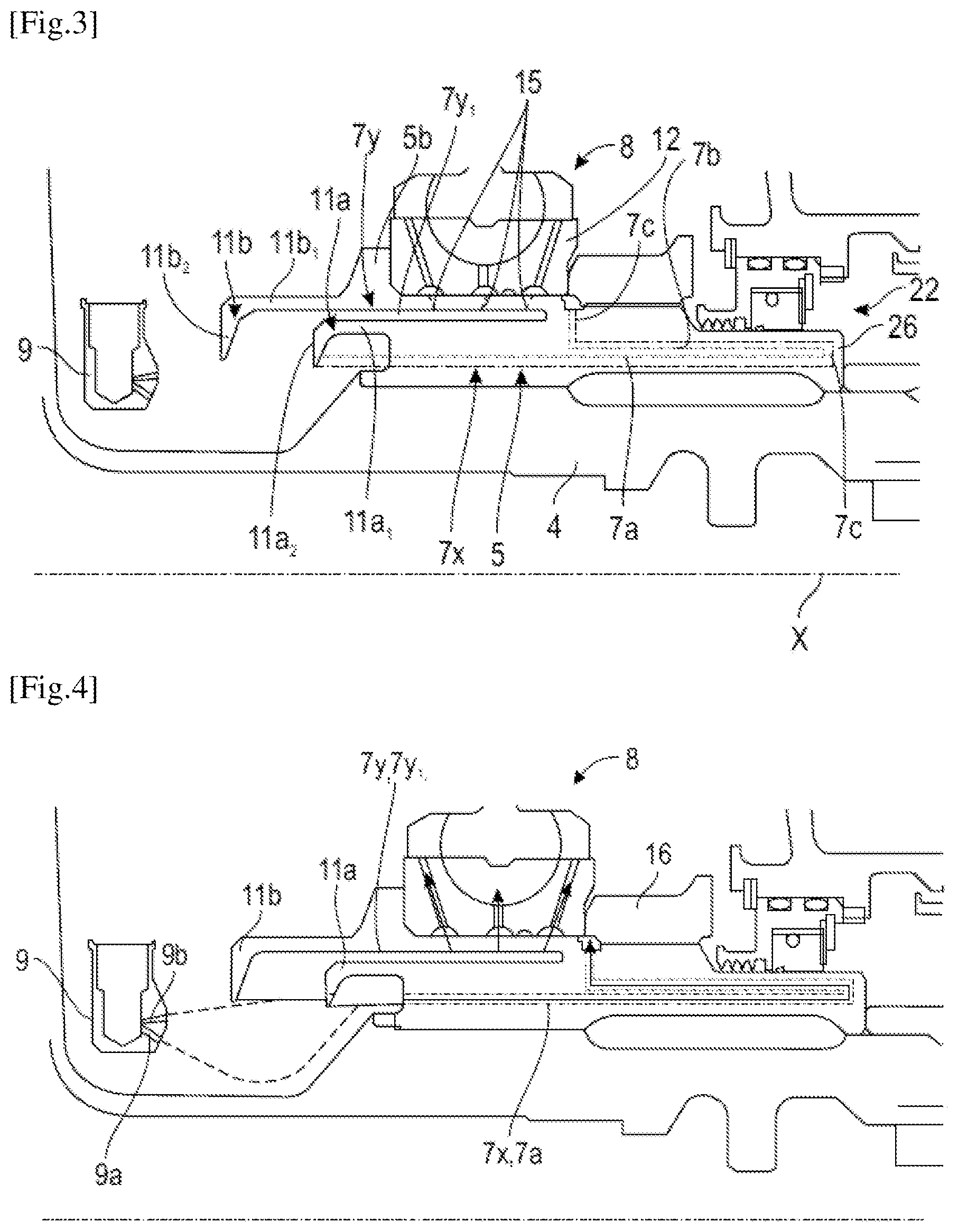 Patent US11781446 Figure 3 – Device for distributing oil from a rolling bearing for an aircraft turbine engine