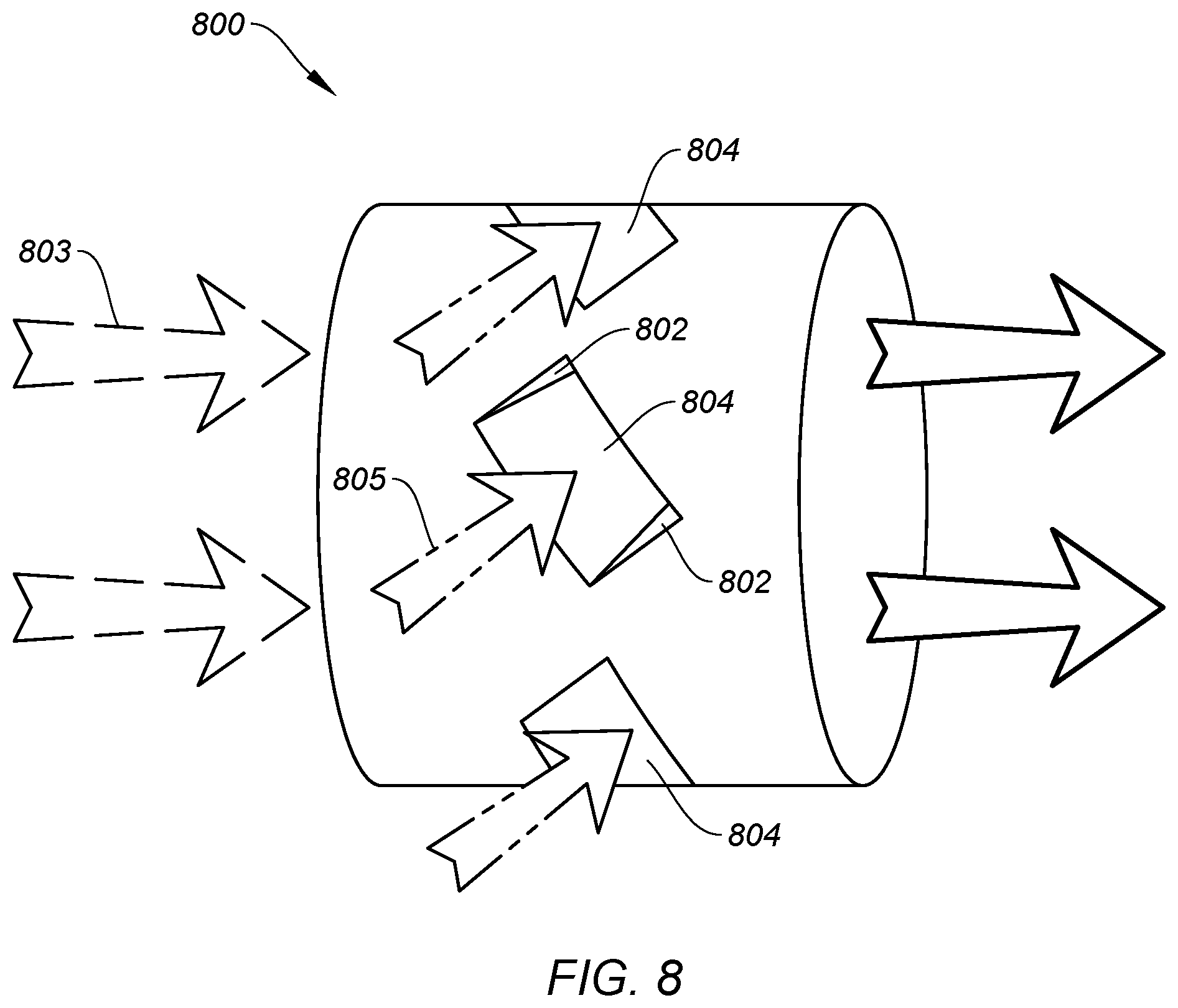 Patent US11781449 Figure 8 – Apparatus and method for controlling a gas stream temperature or rate of temperature change
