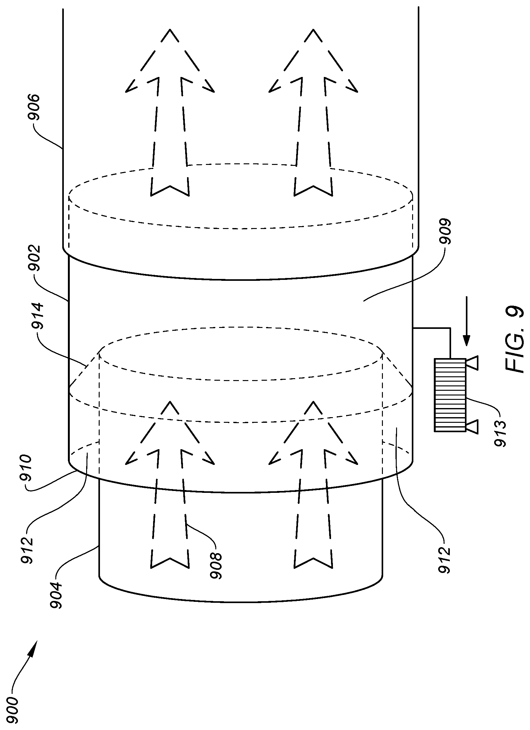 Patent US11781449 Figure 9 – Apparatus and method for controlling a gas stream temperature or rate of temperature change