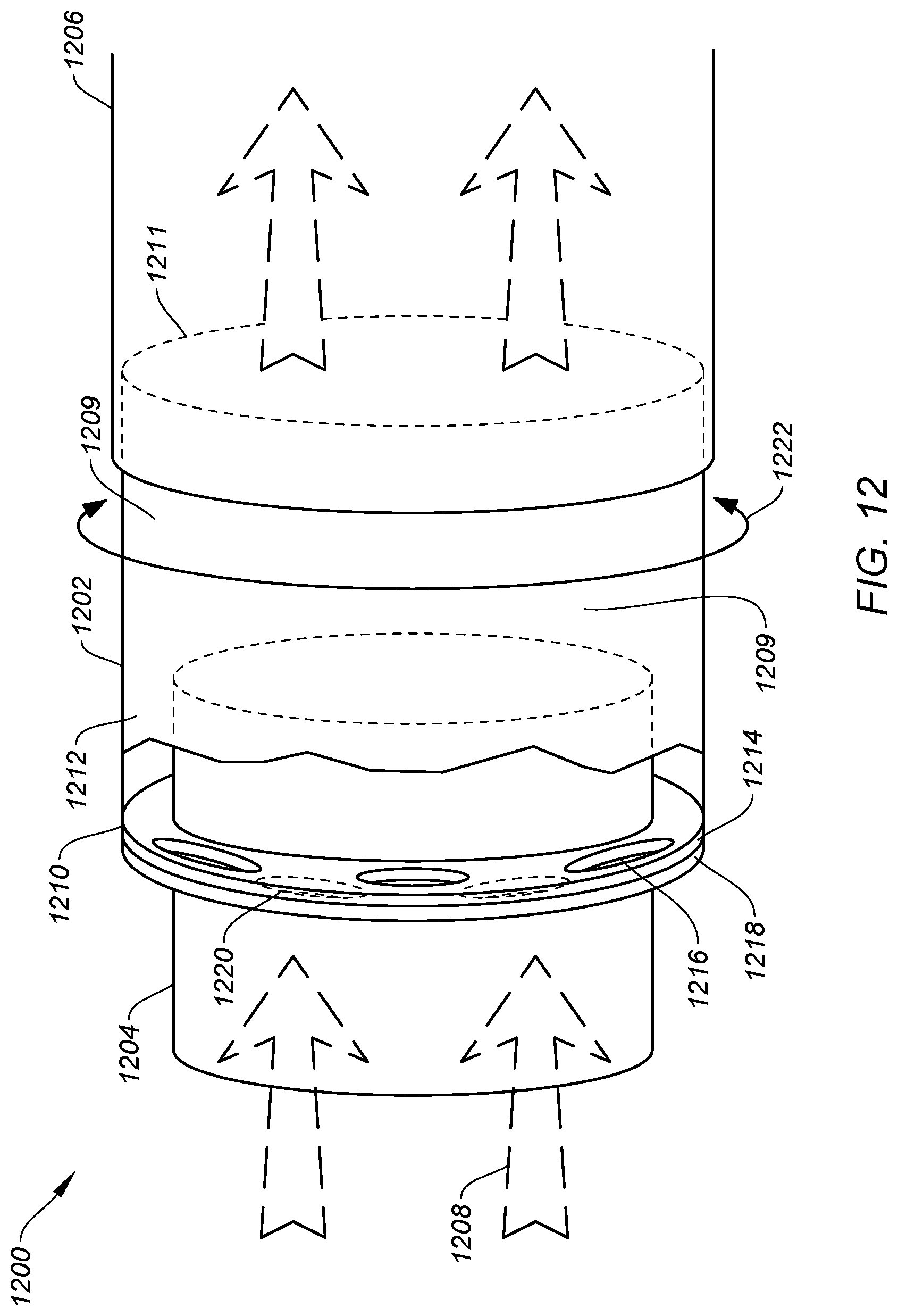 Patent US11781449 Figure 12 – Apparatus and method for controlling a gas stream temperature or rate of temperature change