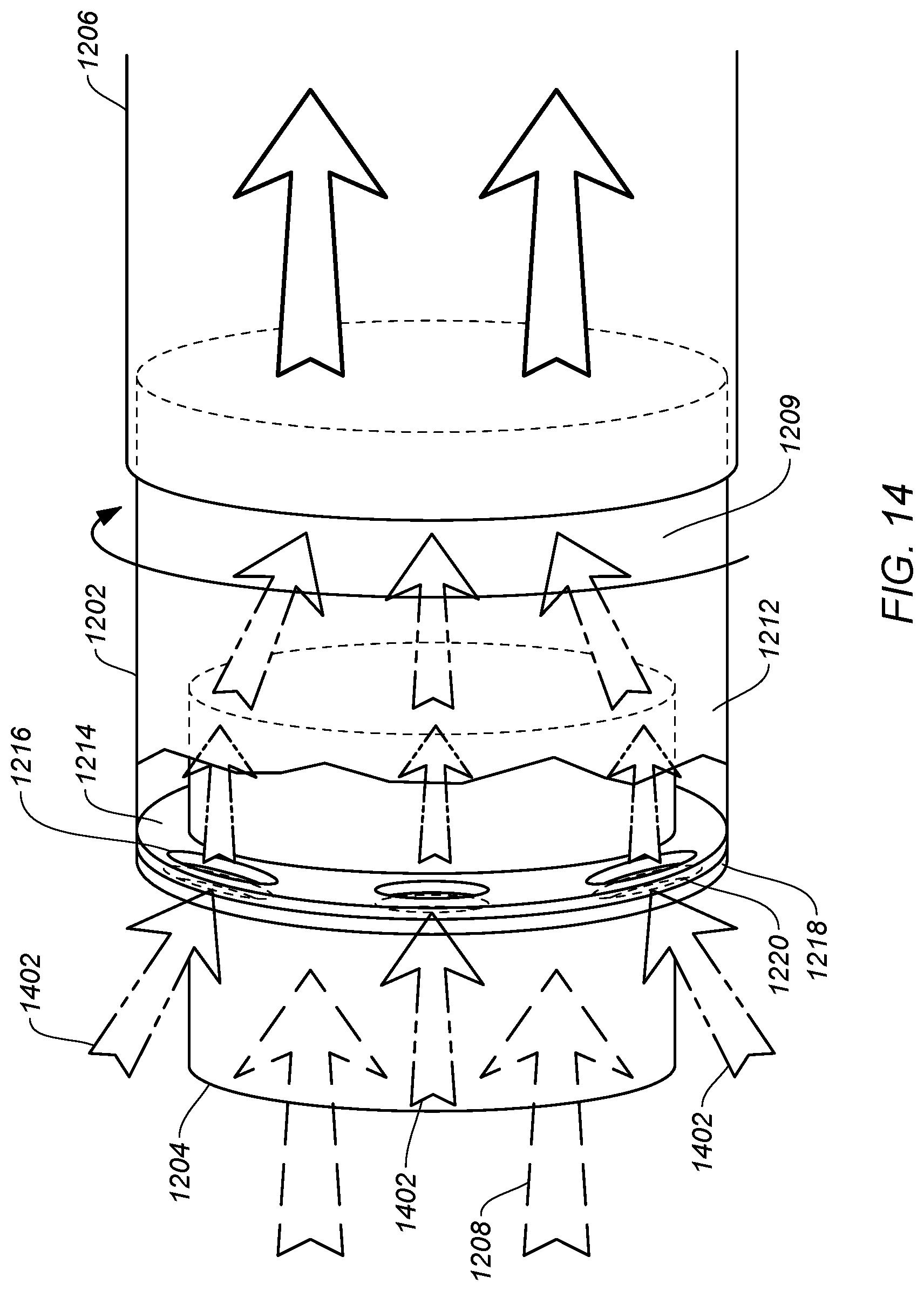 Patent US11781449 Figure 14 – Apparatus and method for controlling a gas stream temperature or rate of temperature change