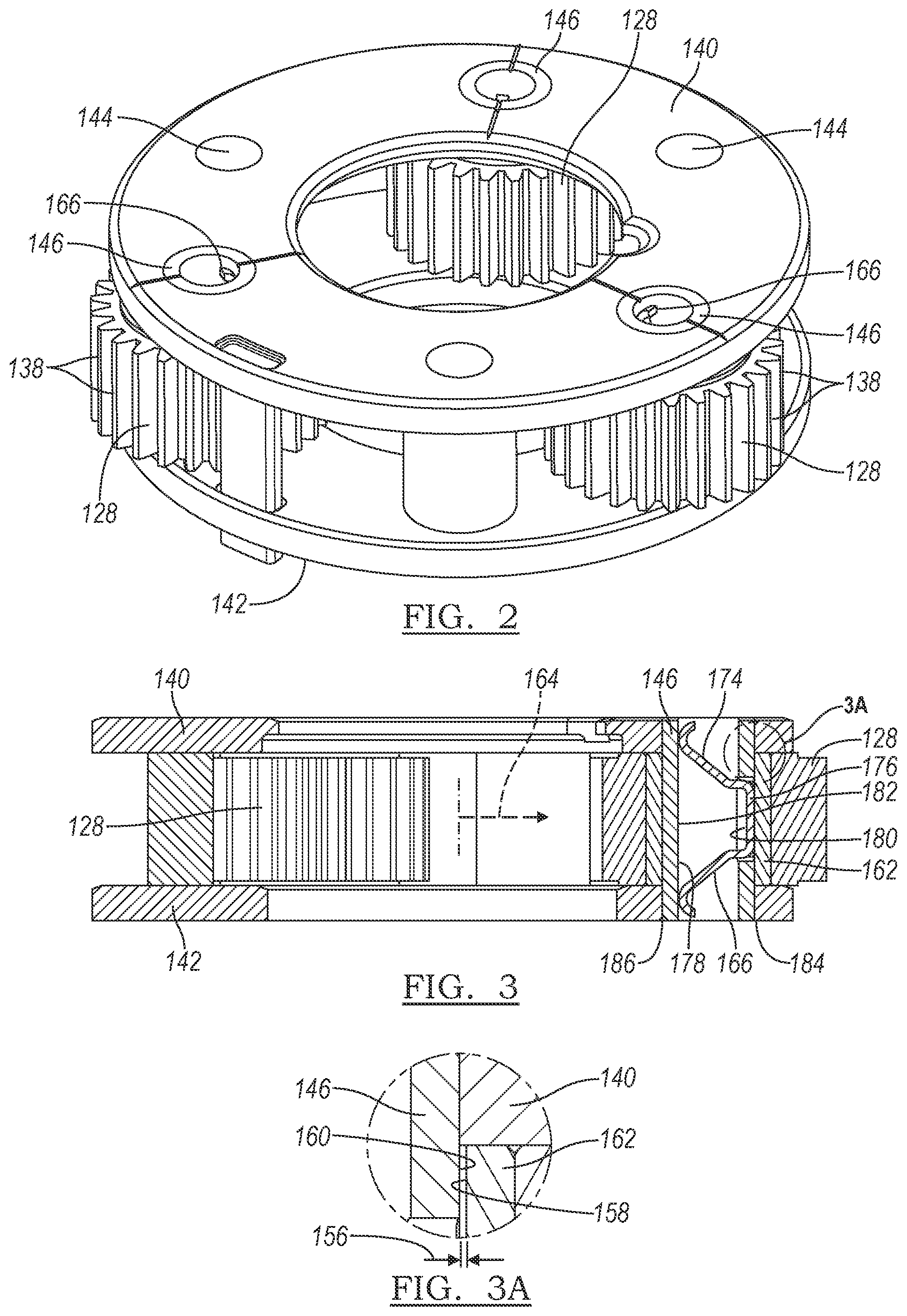 Patent US11781451 Figure 2 – Engine variable camshaft timing phaser with planetary gear set