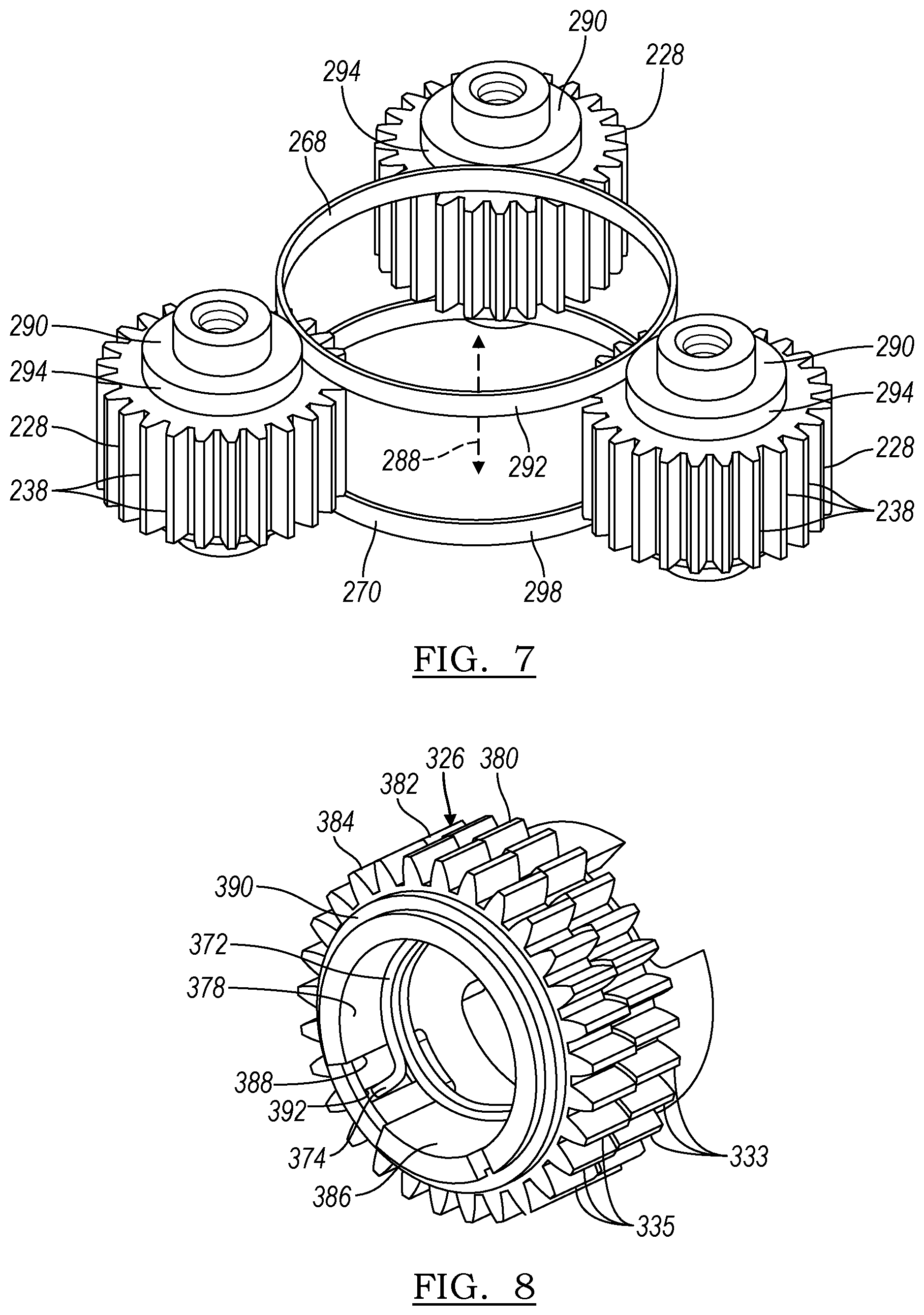 Patent US11781451 Figure 5 – Engine variable camshaft timing phaser with planetary gear set