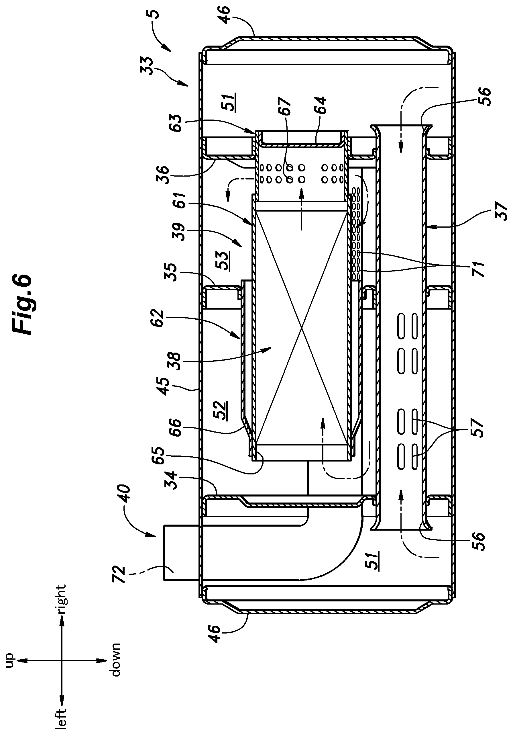 Patent US11781461 Figure 6 – Exhaust device of engine and work machine