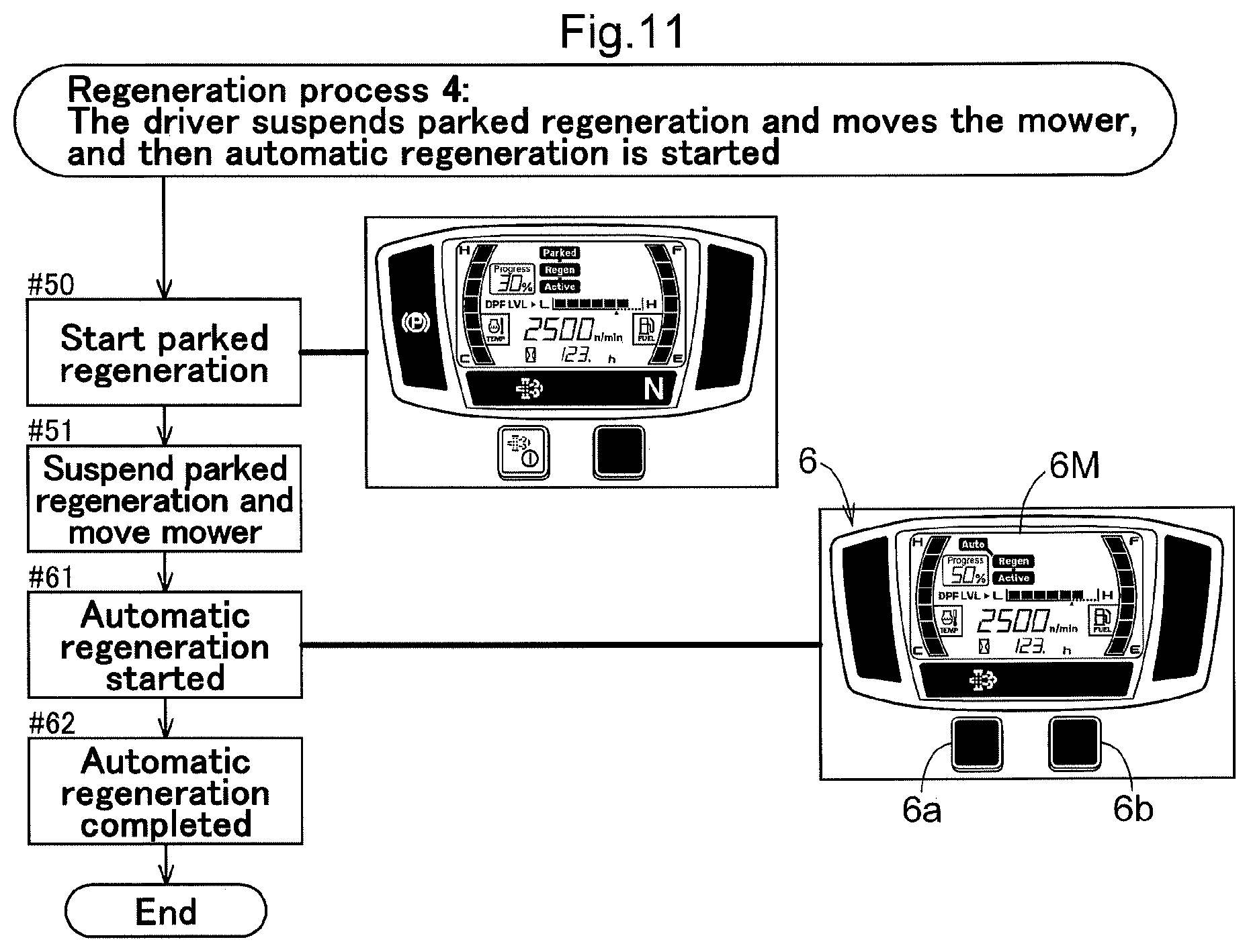Patent US11781463 Figure 11 – Work vehicle including DPF