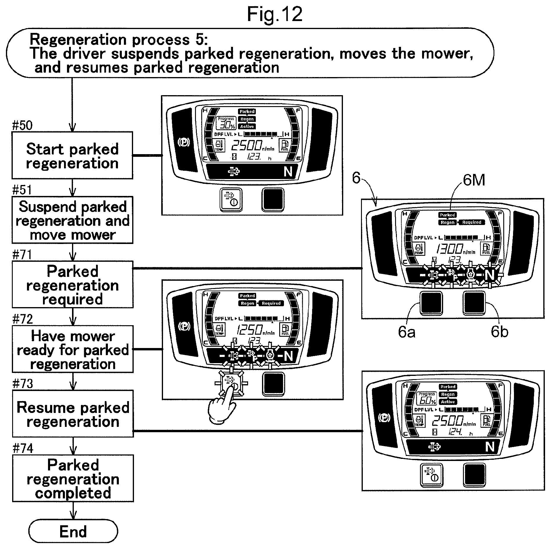 Patent US11781463 Figure 12 – Work vehicle including DPF