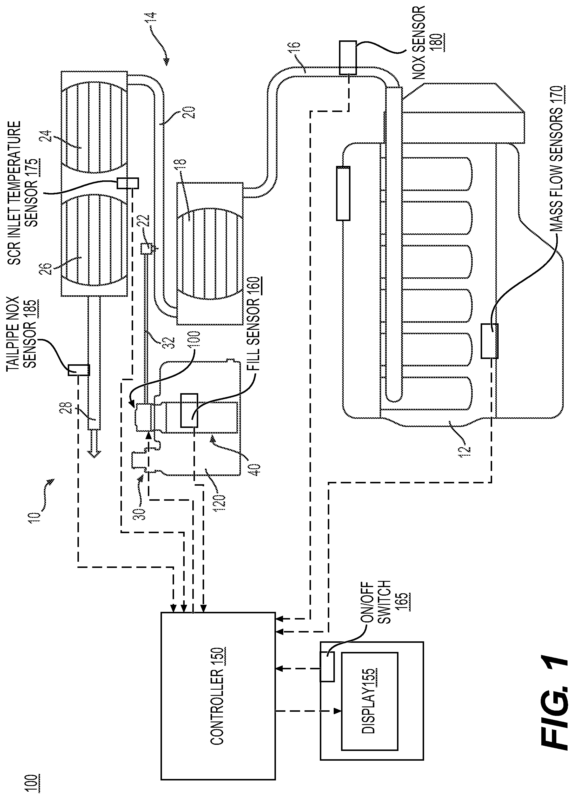 Patent US11781464 — Detecting reductant quality using a virtual sensor — Figure 1