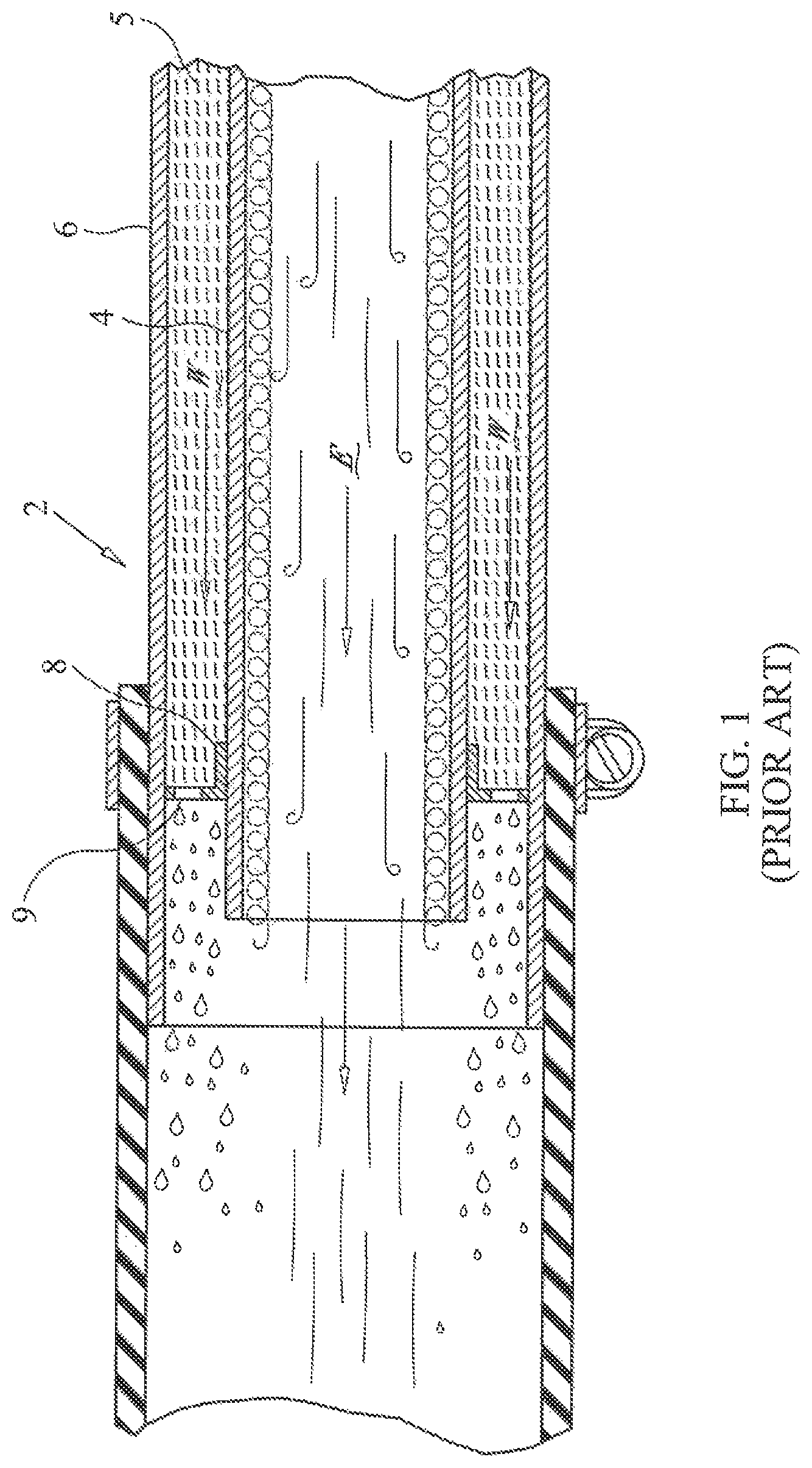 Patent US11781465 Figure 1 – Vortex generating apparatus for use with marine exhaust systems for improved exhaust cooling