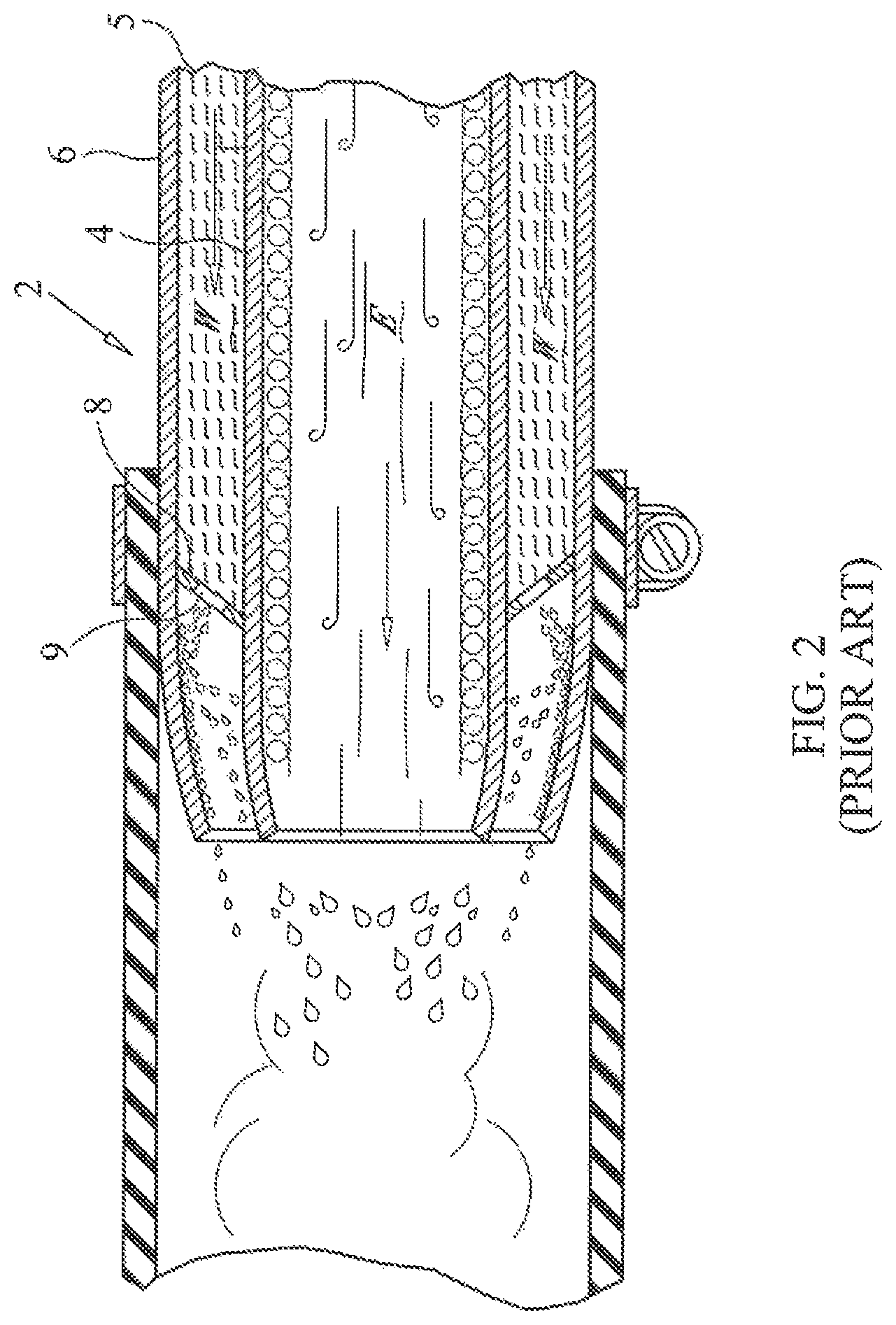 Patent US11781465 Figure 2 – Vortex generating apparatus for use with marine exhaust systems for improved exhaust cooling