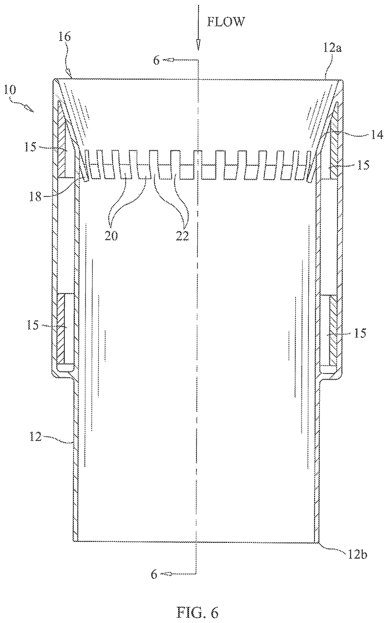 Patent US11781465 Figure 6 – Vortex generating apparatus for use with marine exhaust systems for improved exhaust cooling