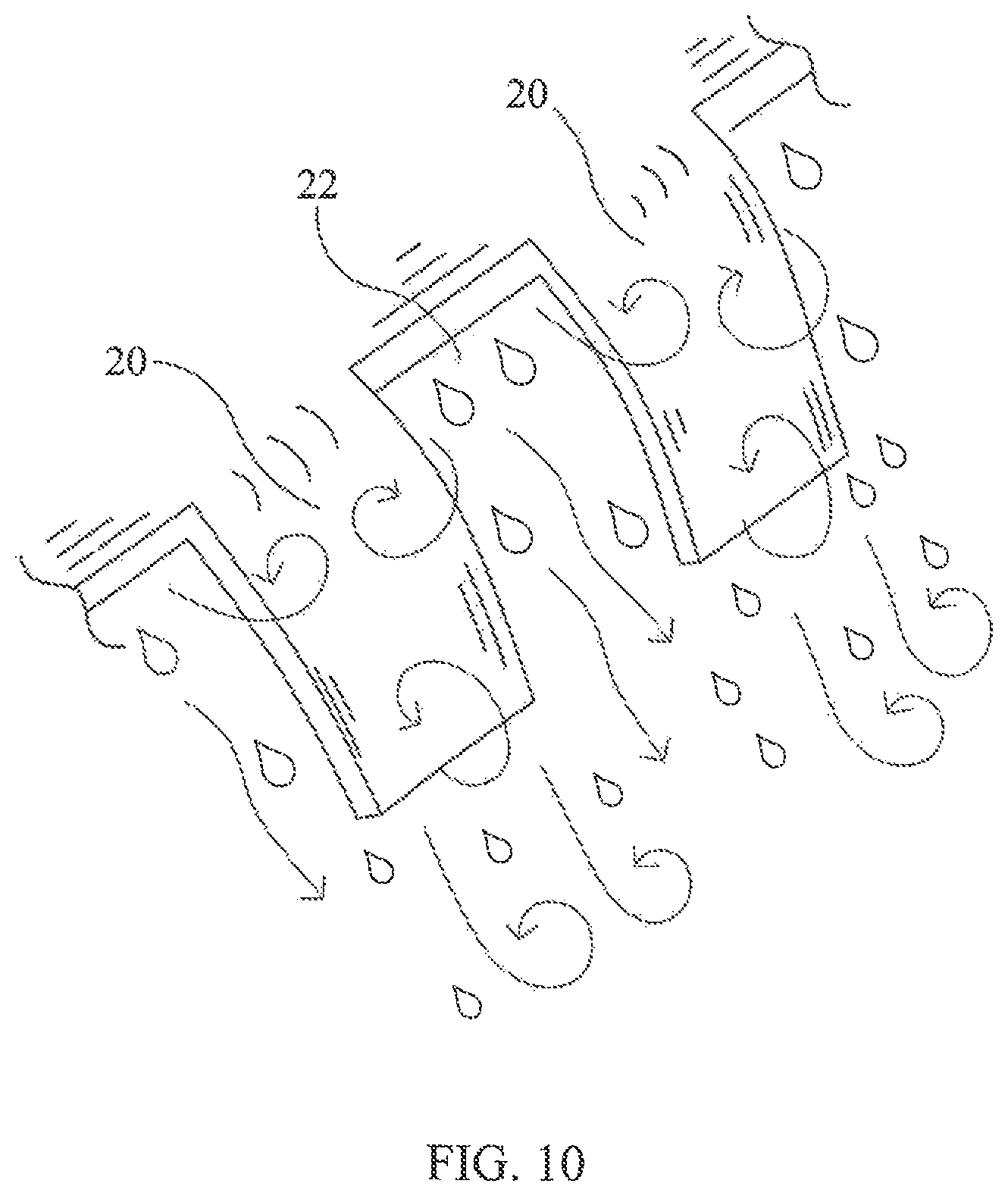 Patent US11781465 Figure 9 – Vortex generating apparatus for use with marine exhaust systems for improved exhaust cooling