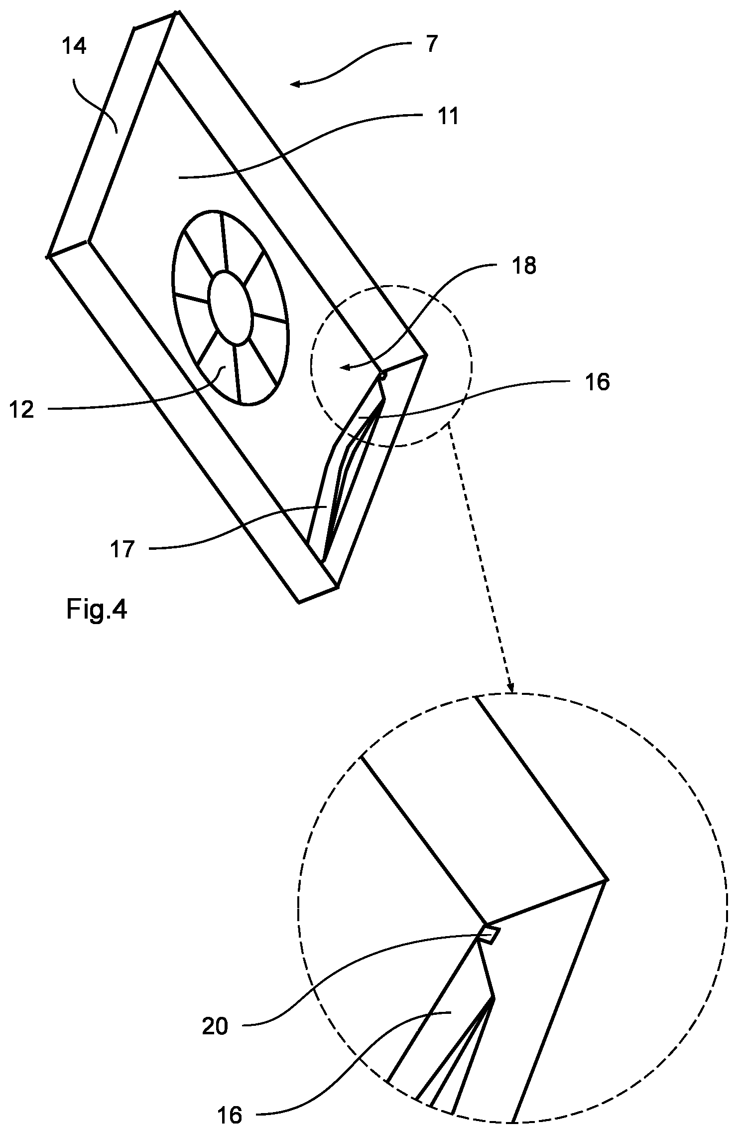 Patent US11781467 Figure 2 – Fan shroud for a vehicle heat-exchange module