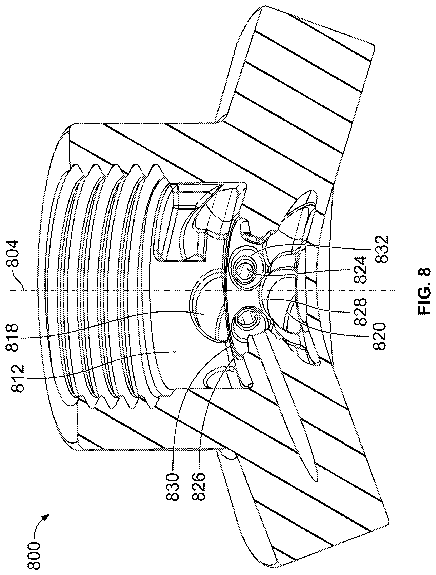 Patent US11781469 Figure 8 – Insert device for fuel injection