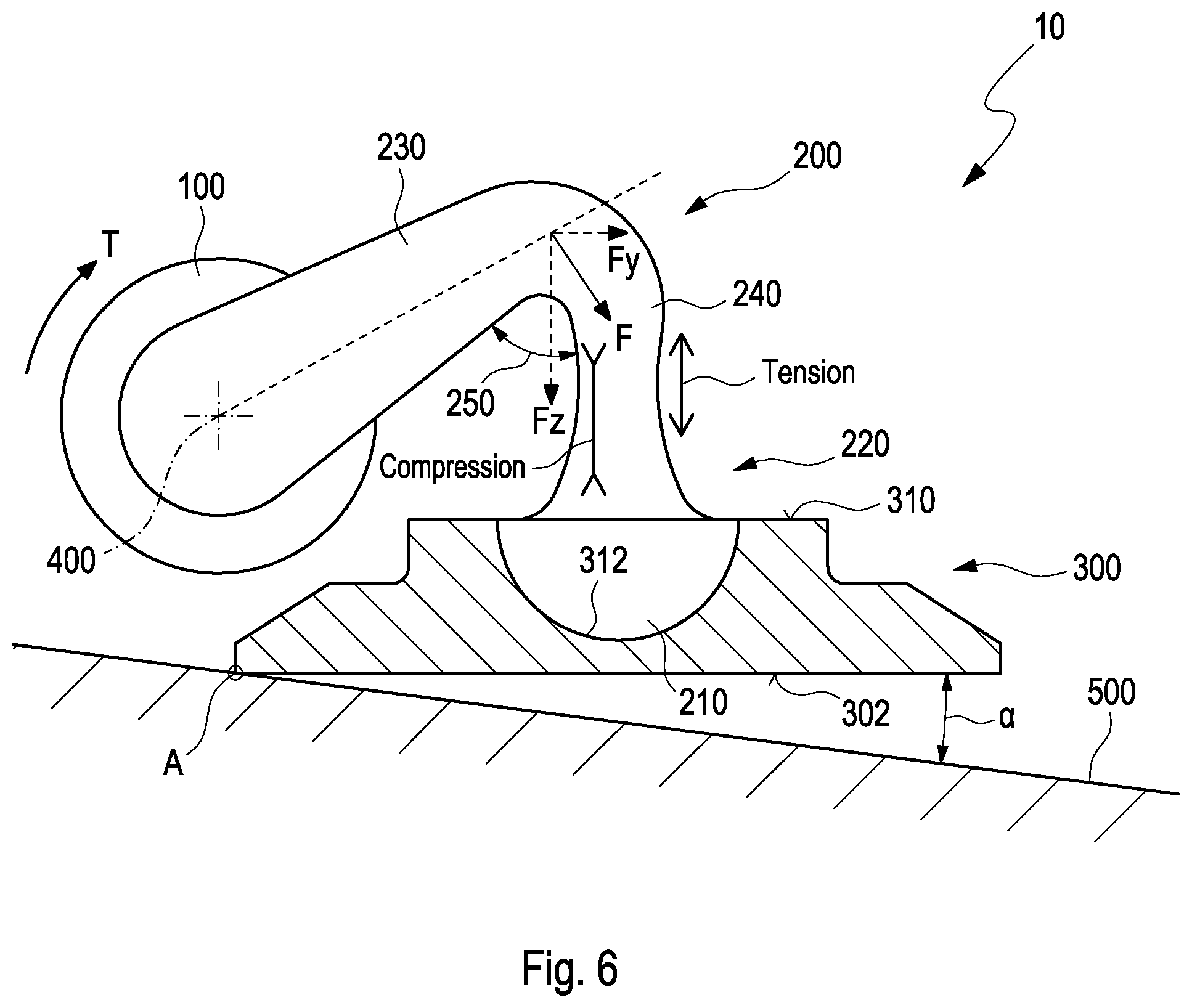 Patent US11781472 Figure 5 – Flap arrangement for a turbine of an exhaust-gas turbocharger