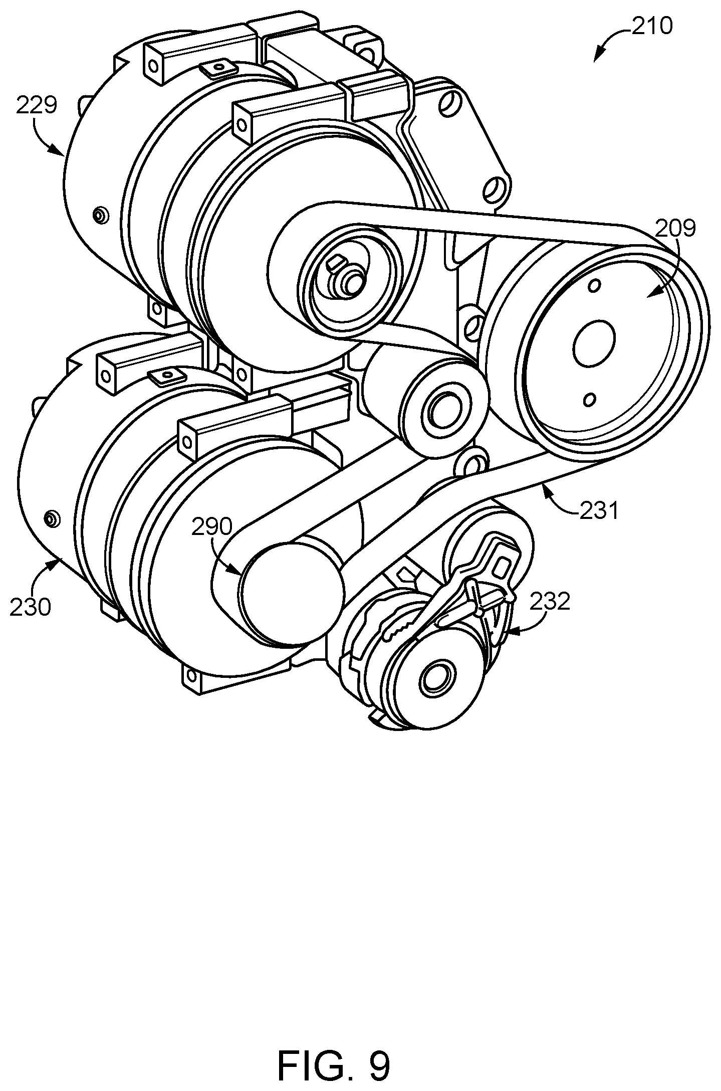 Patent US11781475 Figure 6 – Prime mover systems including multi-accessory drives and methods of controlling same