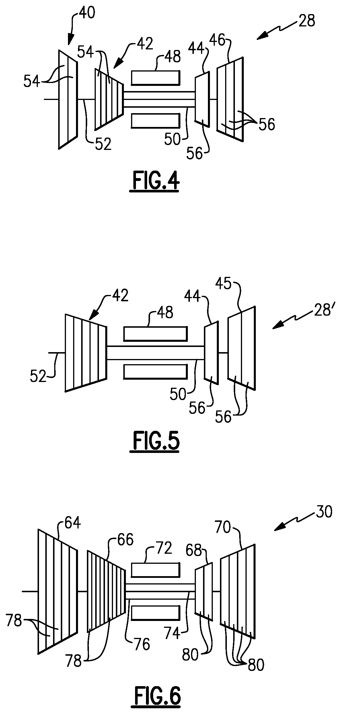 Patent US11781478 Figure 4 – Multi core geared gas turbine engine