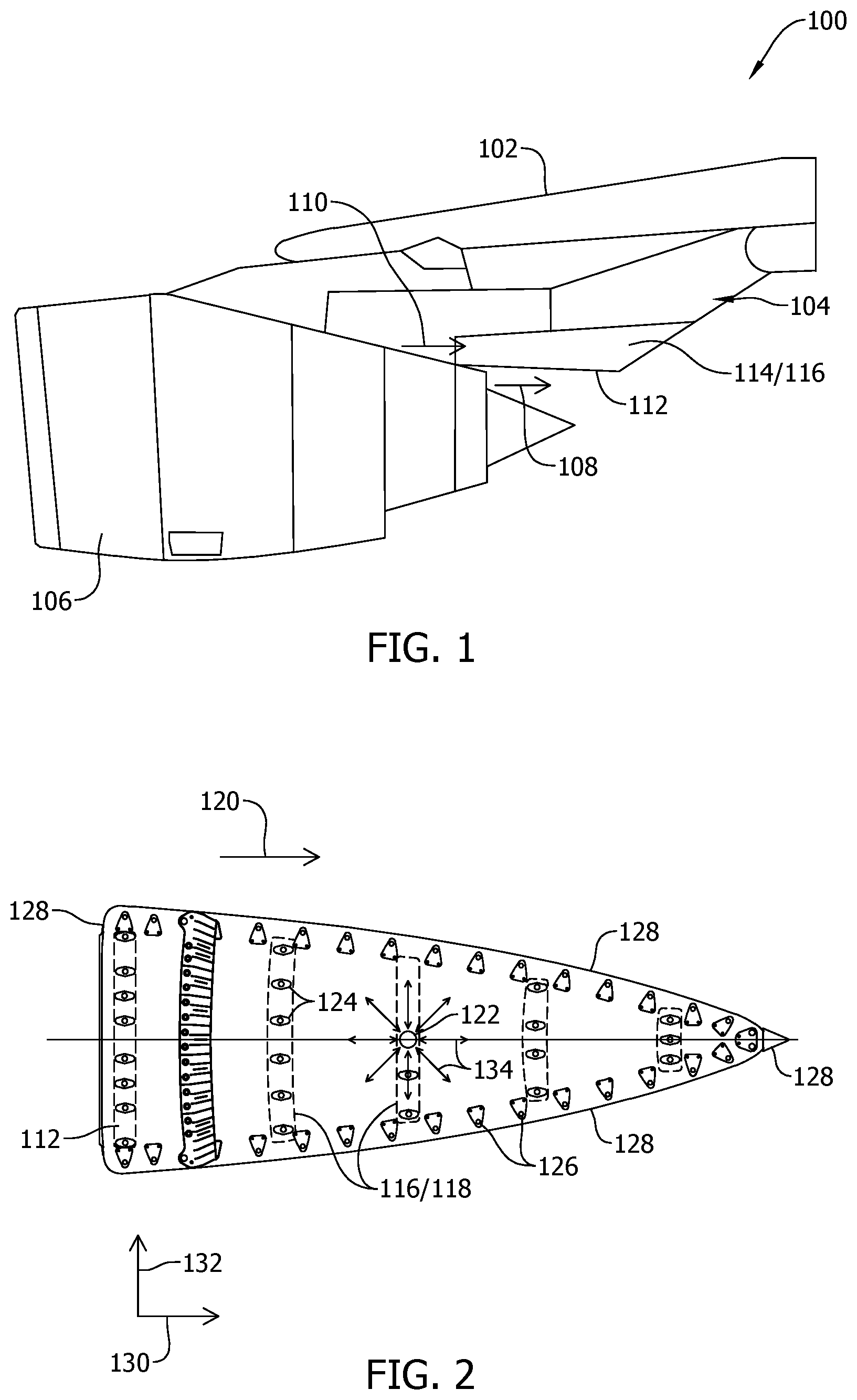 Patent US11781482 Figure 1 – Heat shield assembly for use with an aircraft engine