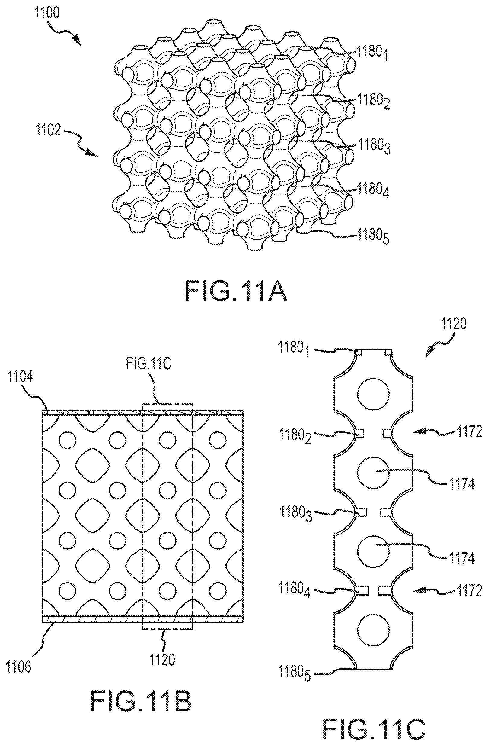Patent US11781485 Figure 10 – Unit cell resonator networks for gas turbine combustor tone damping