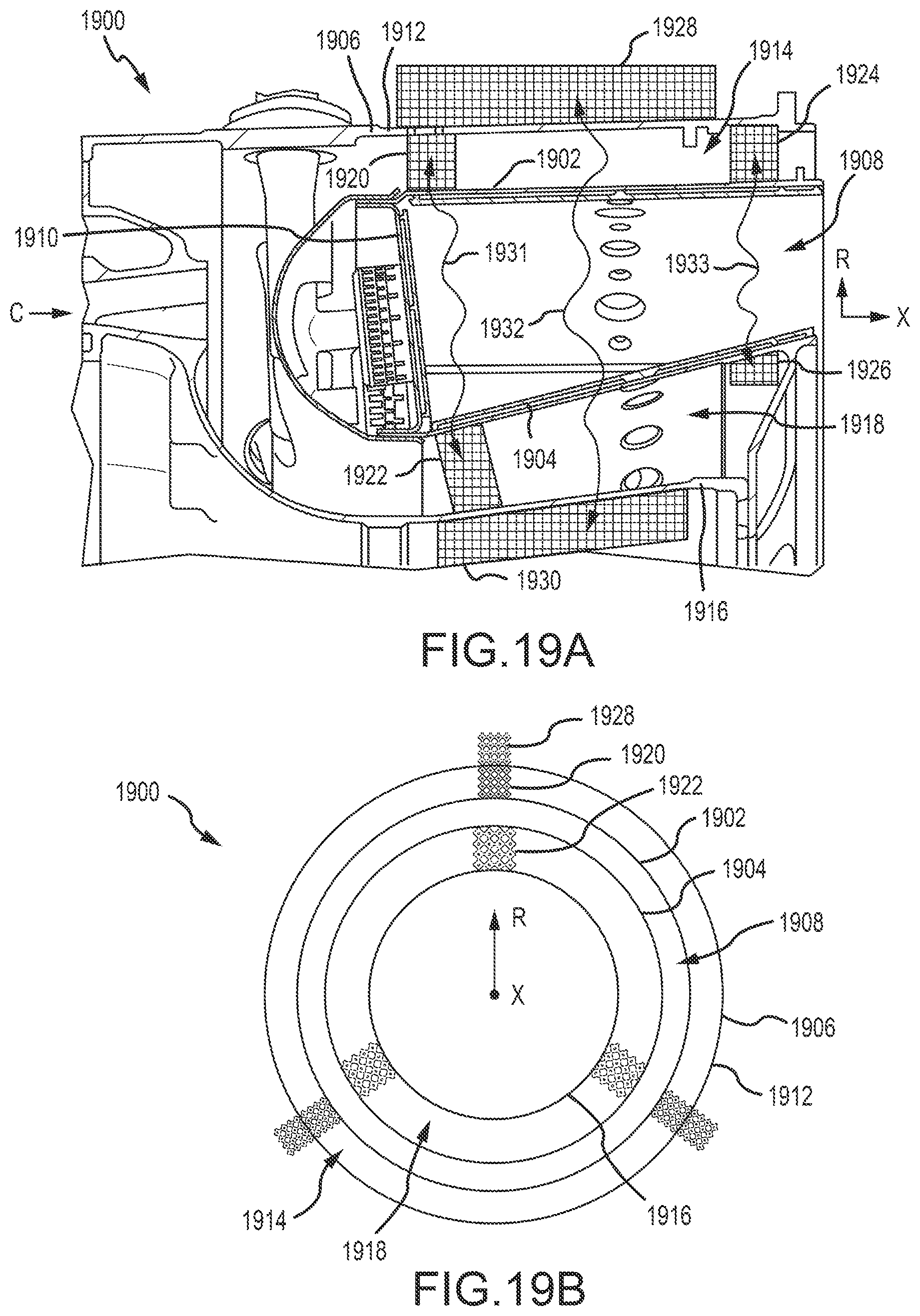 Patent US11781485 Figure 19 – Unit cell resonator networks for gas turbine combustor tone damping