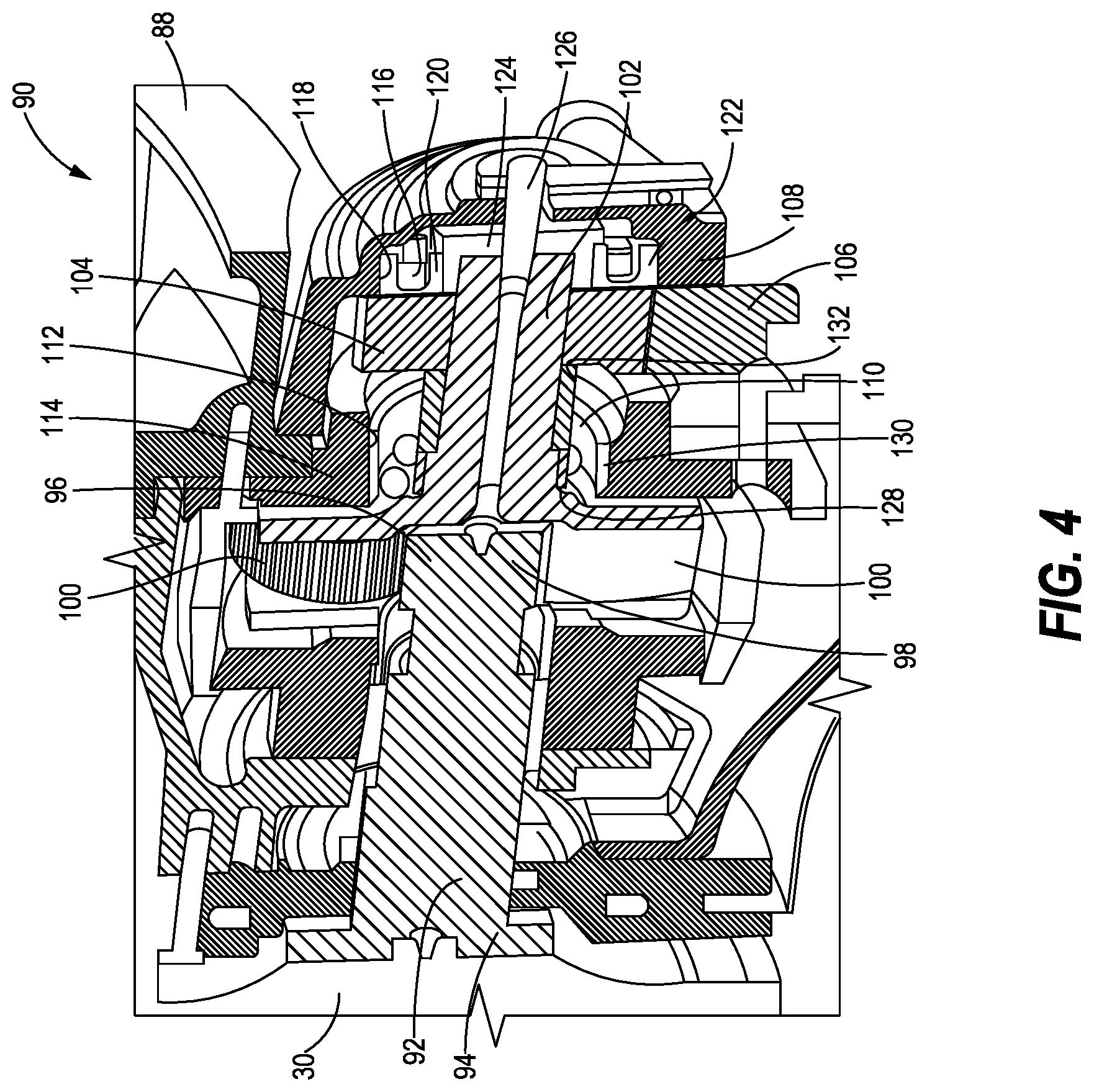 Patent US11781489 Figure 4 – Gear train joint