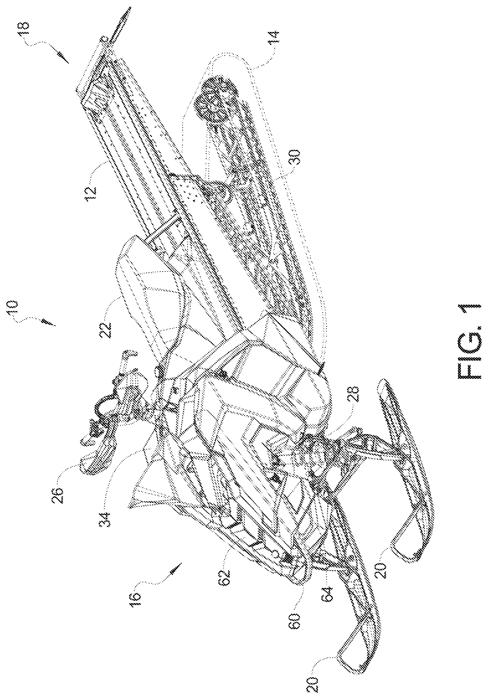 Patent US11781494 Figure 1 – Turbocharger system for a two-stroke engine having selectable boost modes