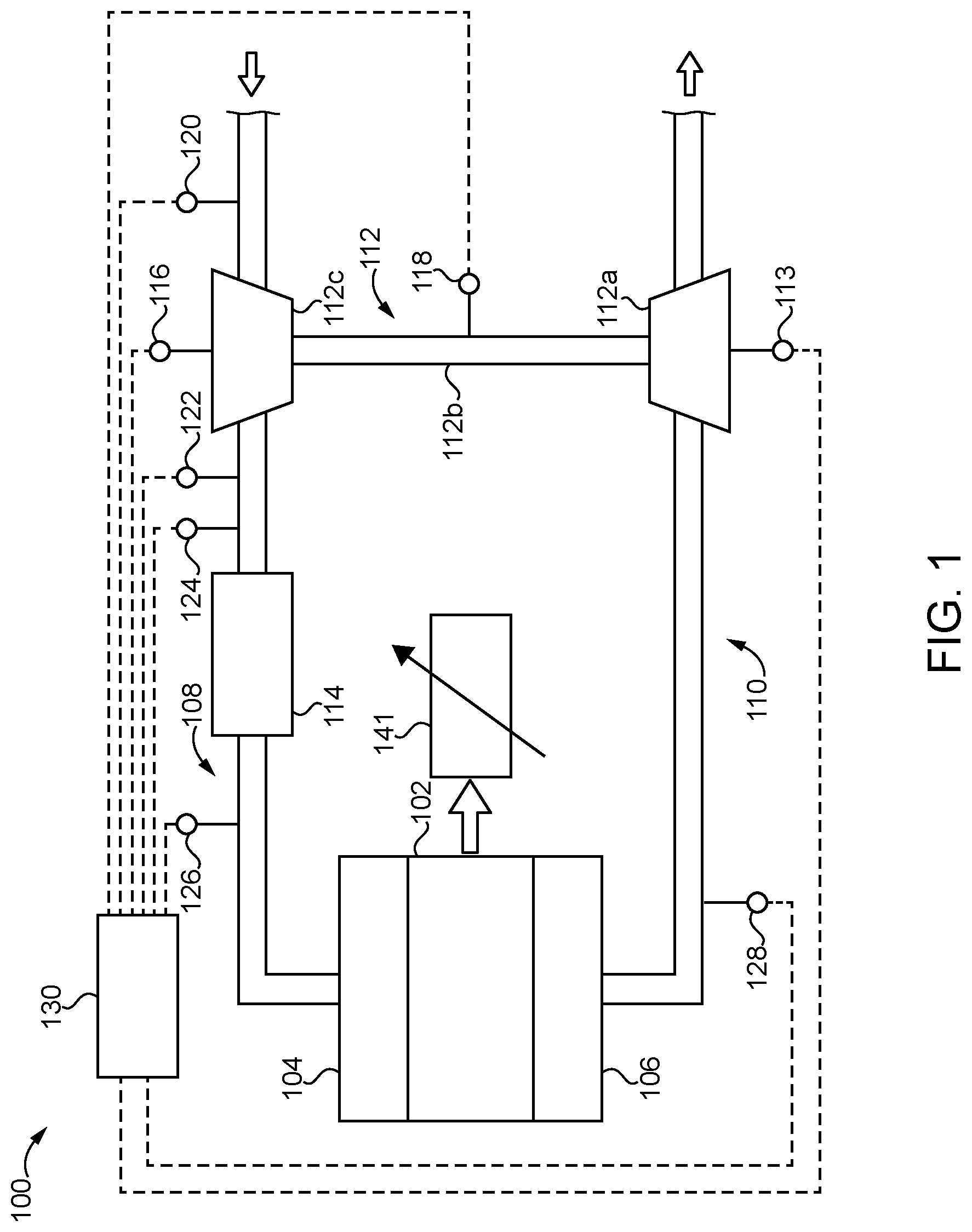Patent US11781498 Figure 1 – Controls for break-in operation of green engines
