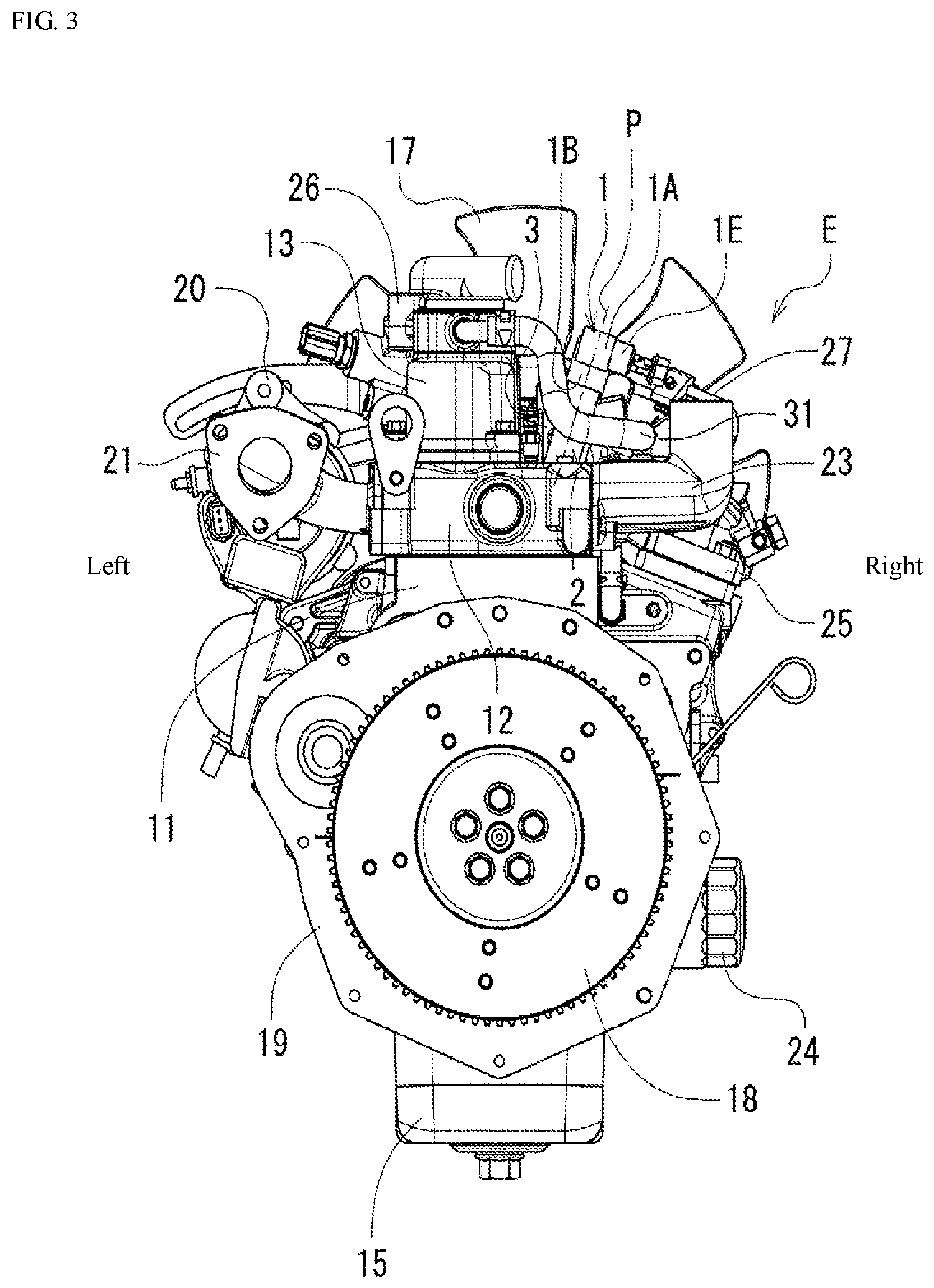 Patent US11781501 Figure 3 – Engine head structure