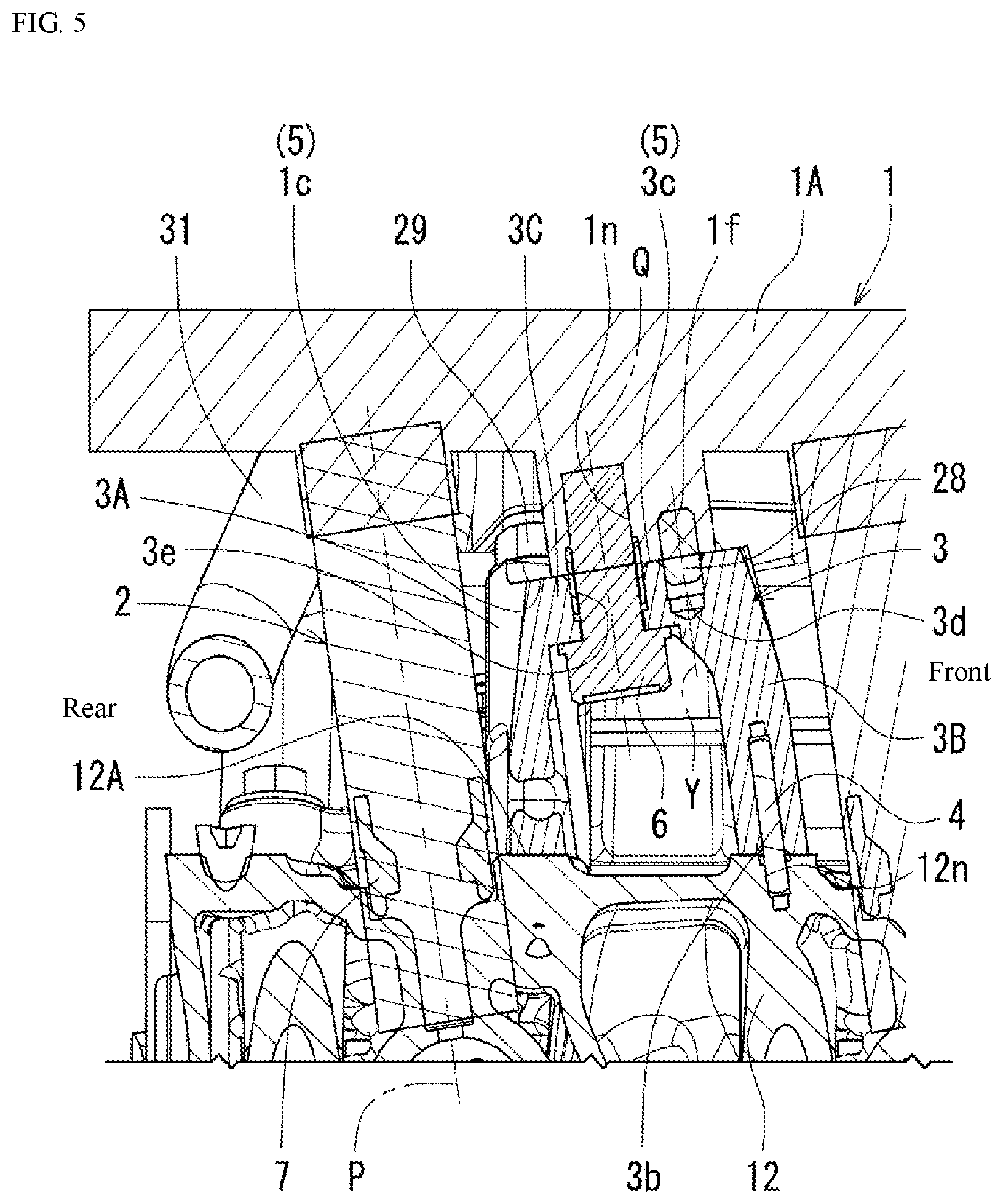 Patent US11781501 Figure 5 – Engine head structure