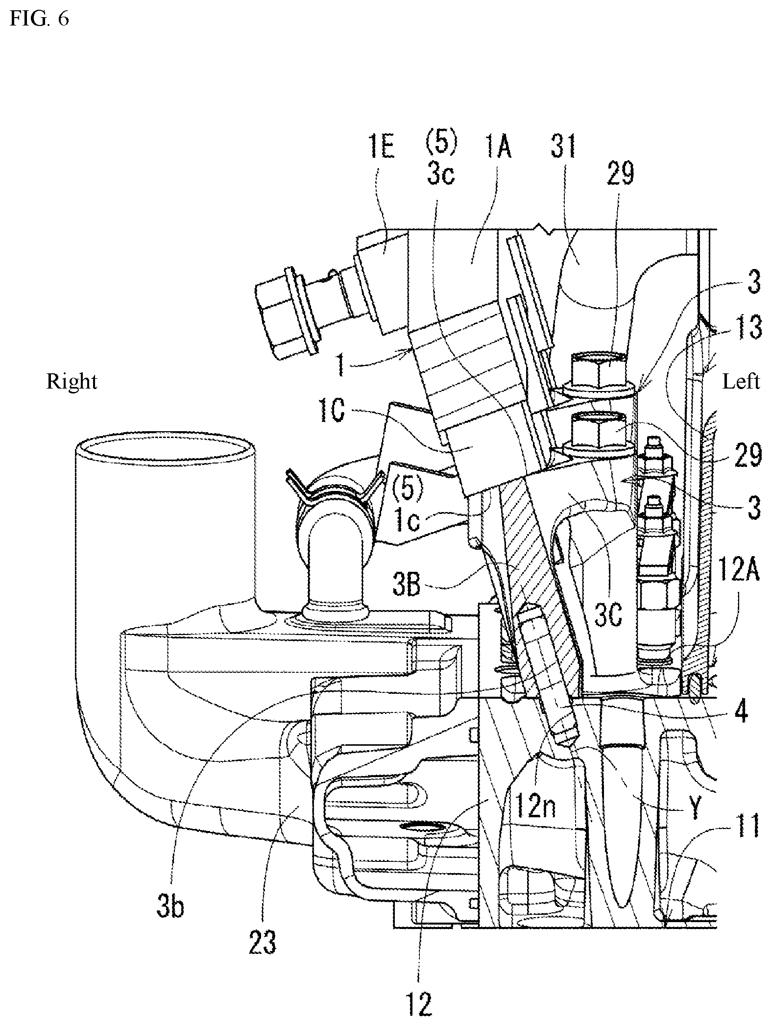 Patent US11781501 Figure 6 – Engine head structure