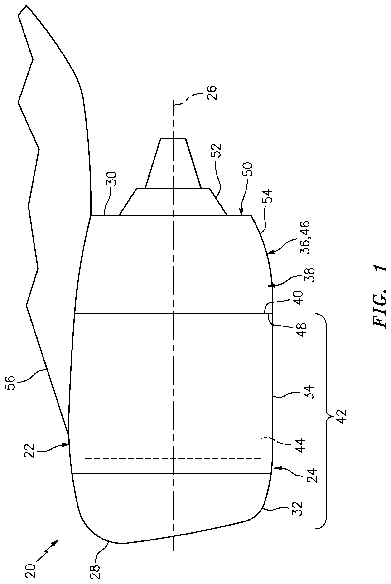 Patent US11781502 Figure 1 – Actuation system for a thrust reverser of an aircraft propulsion system