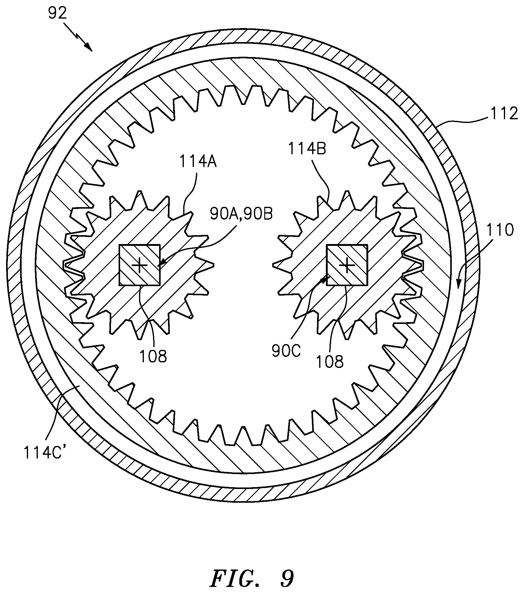 Patent US11781502 Figure 8 – Actuation system for a thrust reverser of an aircraft propulsion system