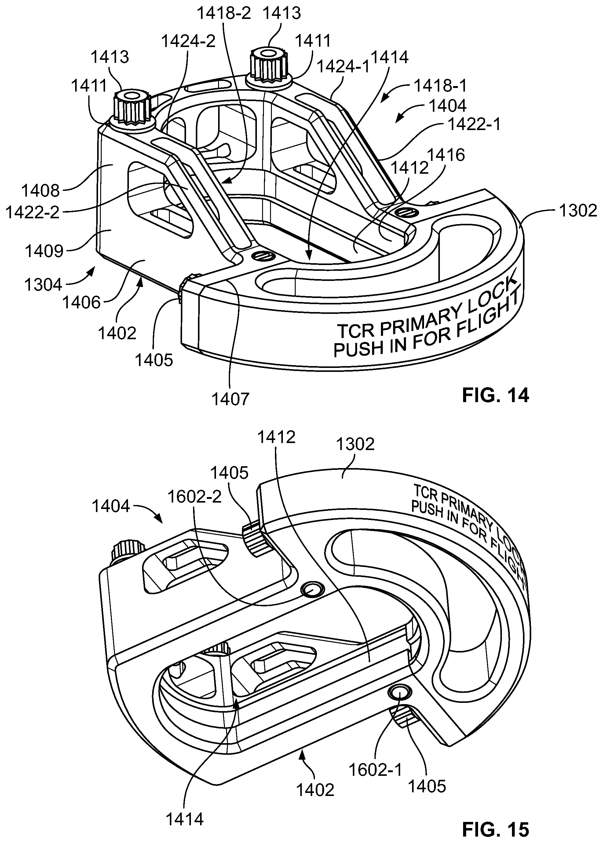Patent US11781503 Figure 8 – Translating cowl thrust reverser primary lock system