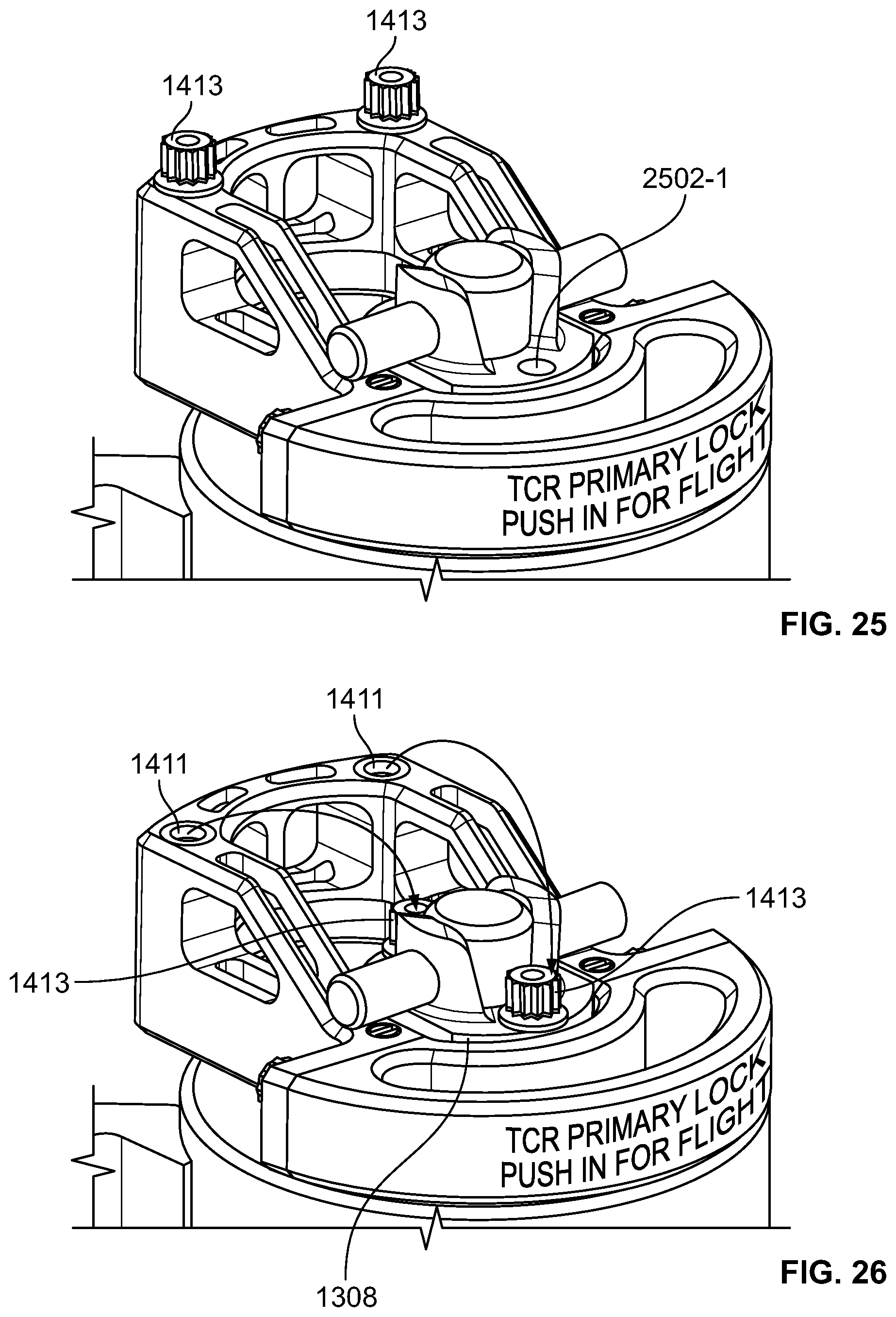 Patent US11781503 Figure 14 – Translating cowl thrust reverser primary lock system