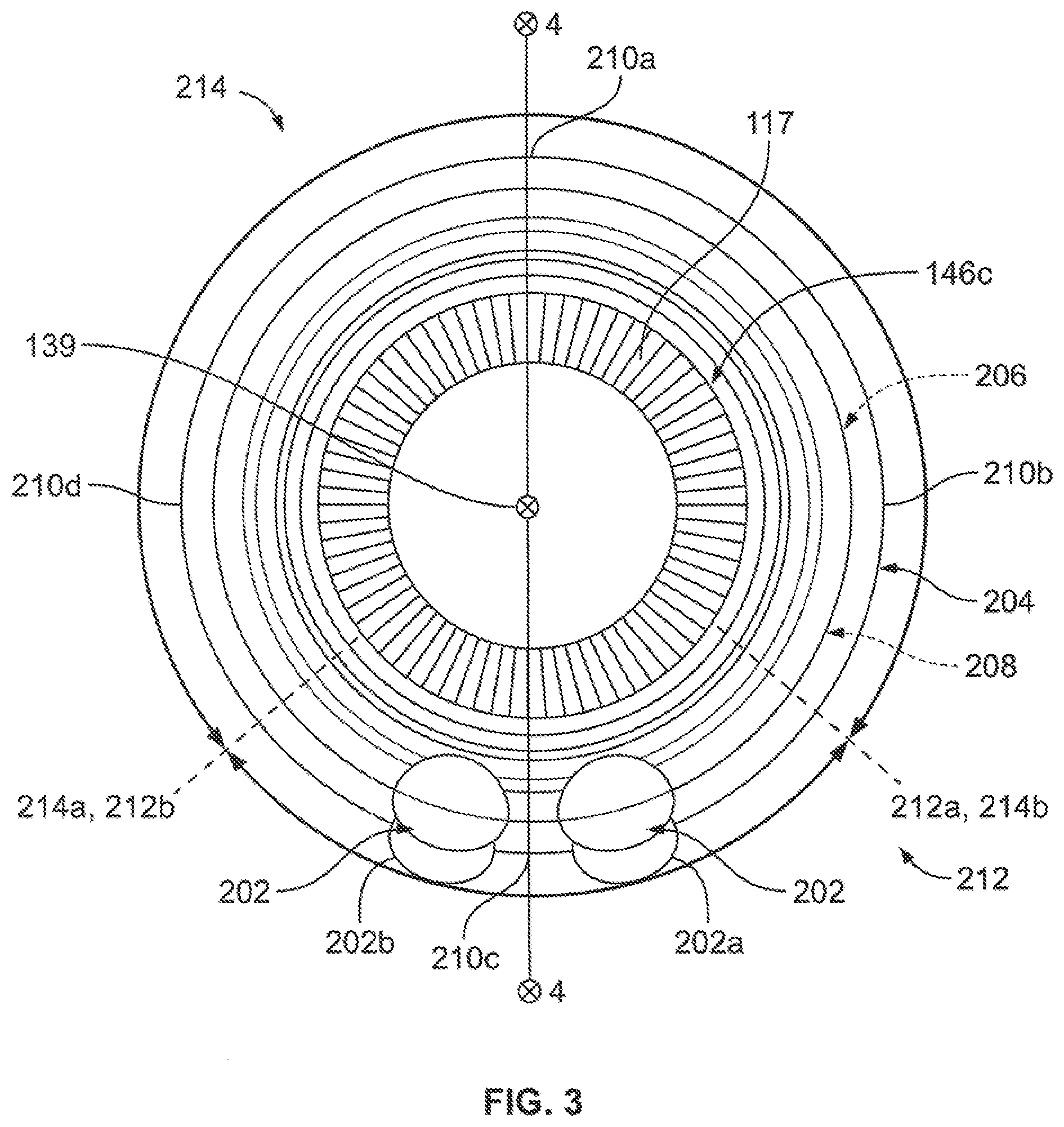 Patent US11781504 Figure 3 – Bleed plenum for compressor section