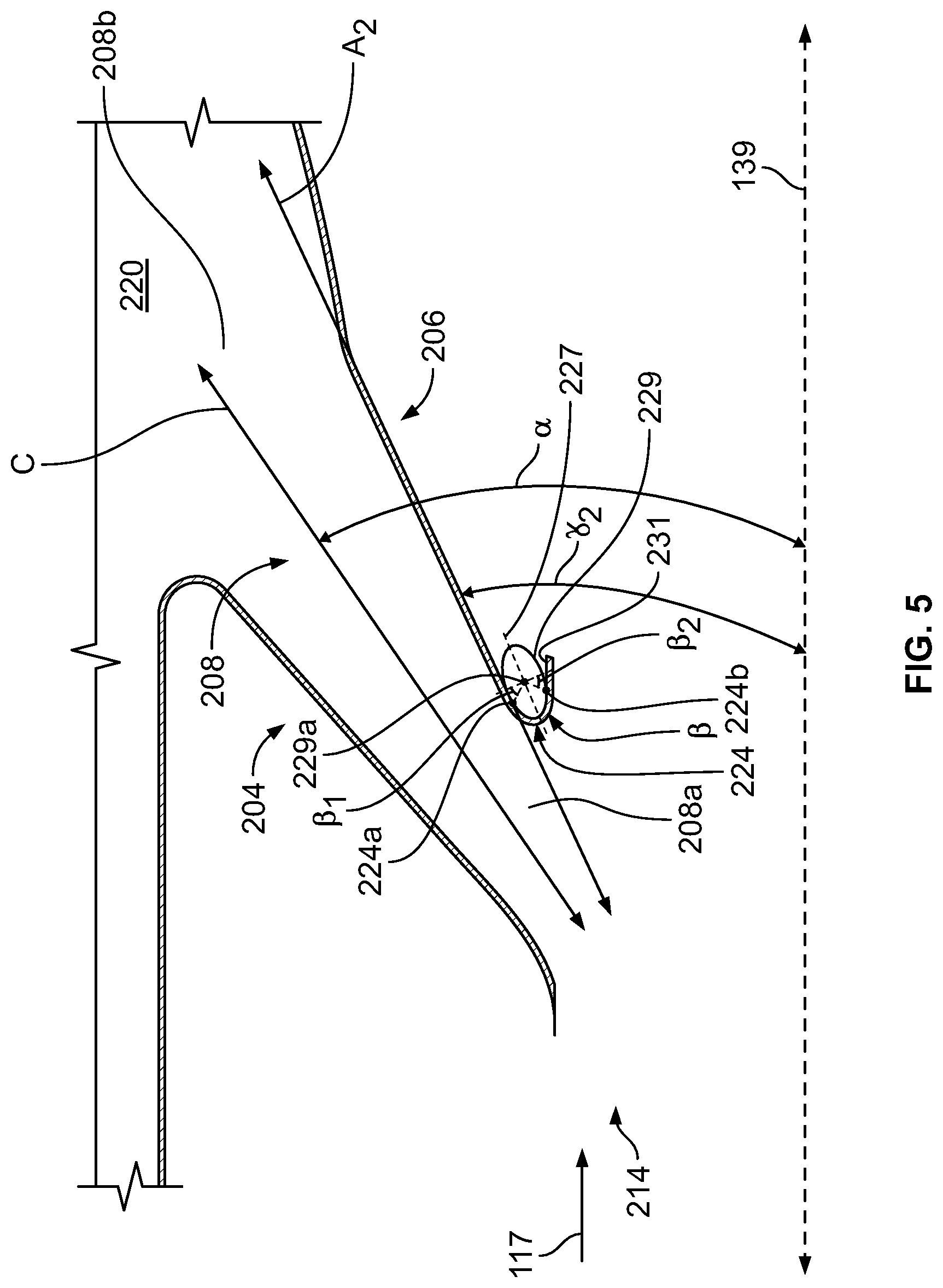 Patent US11781504 Figure 5 – Bleed plenum for compressor section