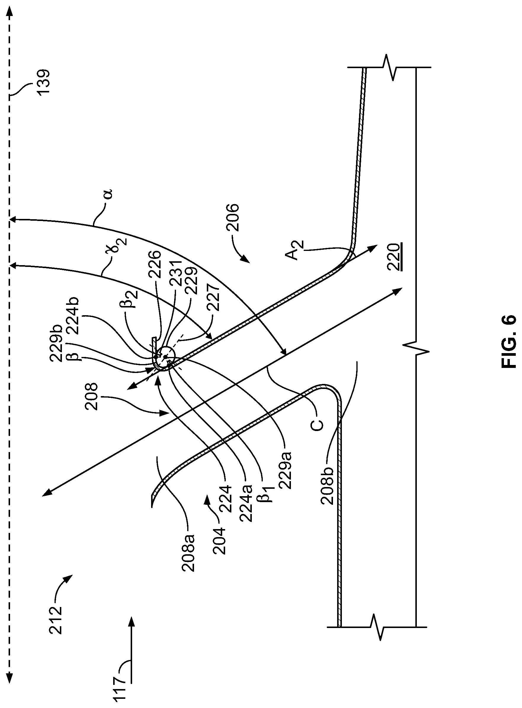 Patent US11781504 Figure 6 – Bleed plenum for compressor section