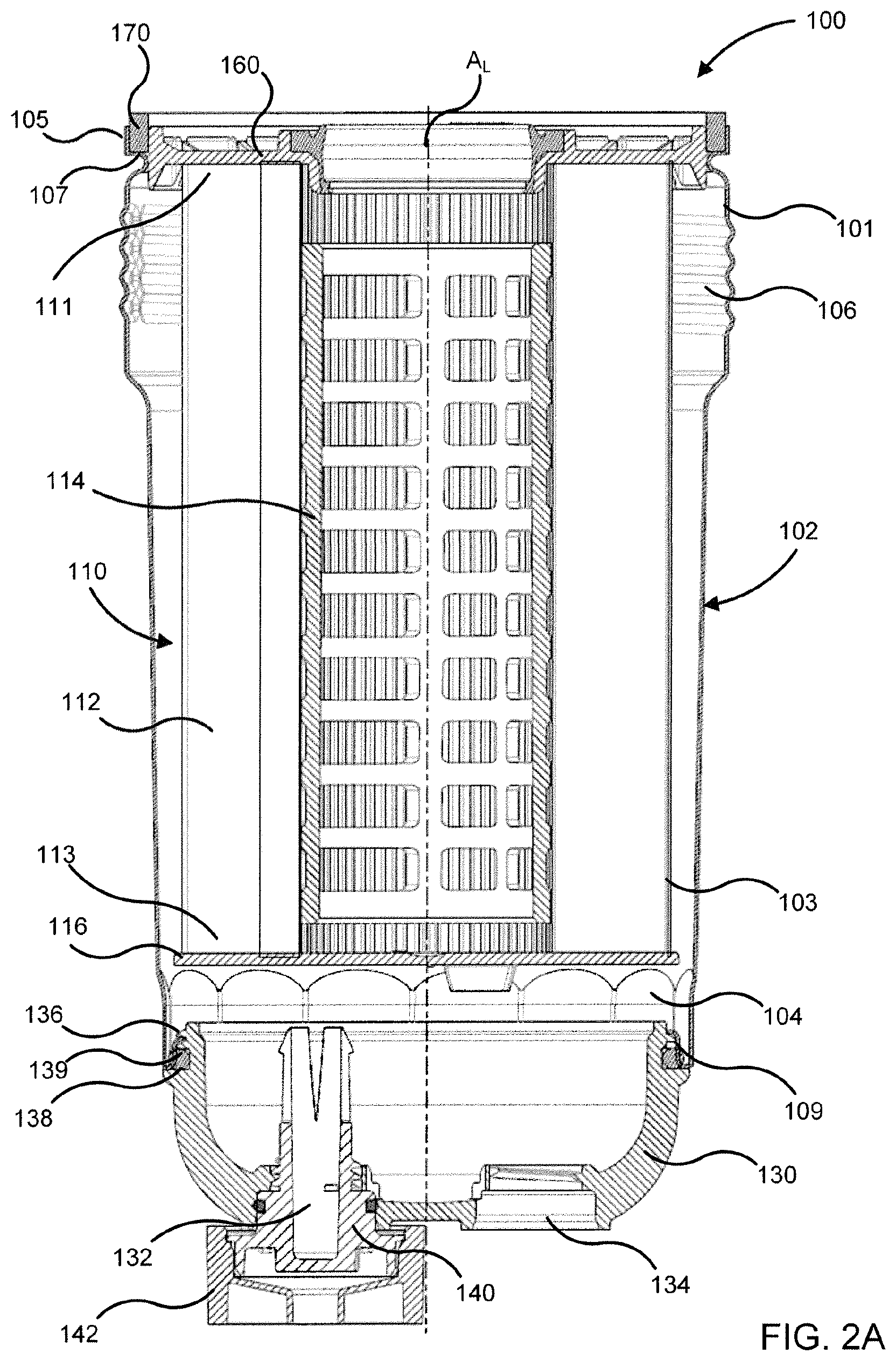Patent US11781512 Figure 2 – Bowl for filter assemblies