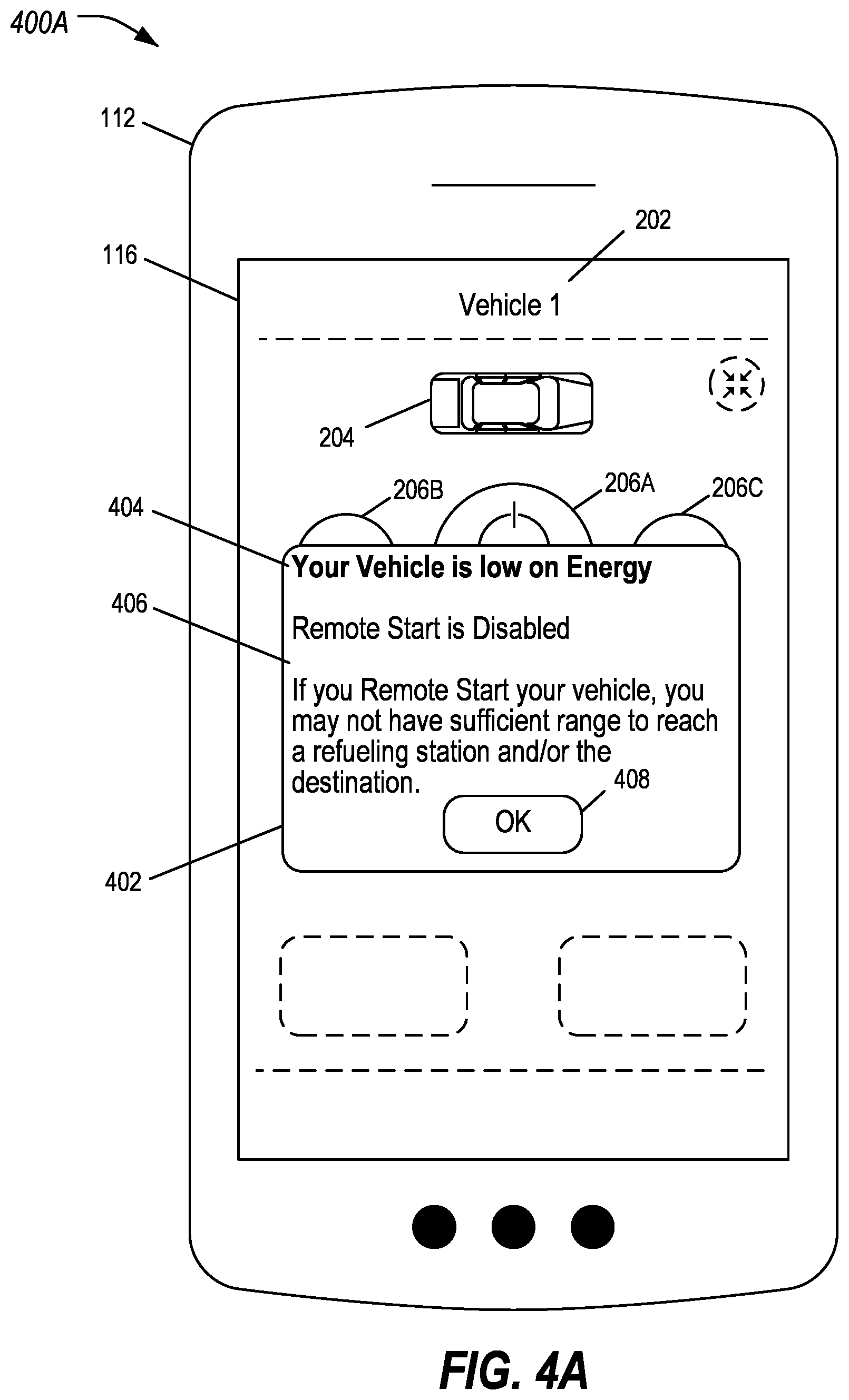 Patent US11781515 Figure 4 – Interactive remote start according to energy availability