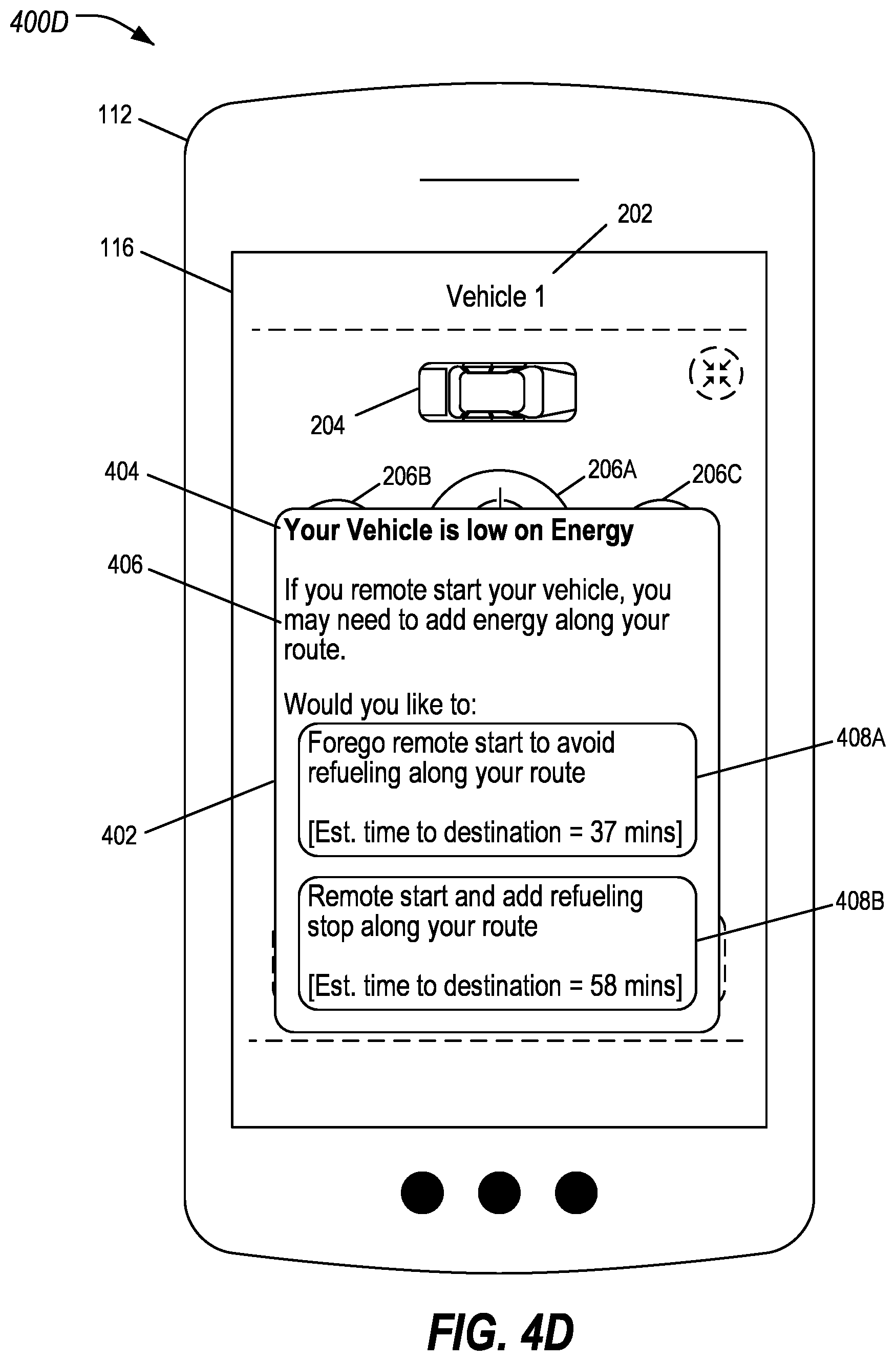 Patent US11781515 Figure 7 – Interactive remote start according to energy availability