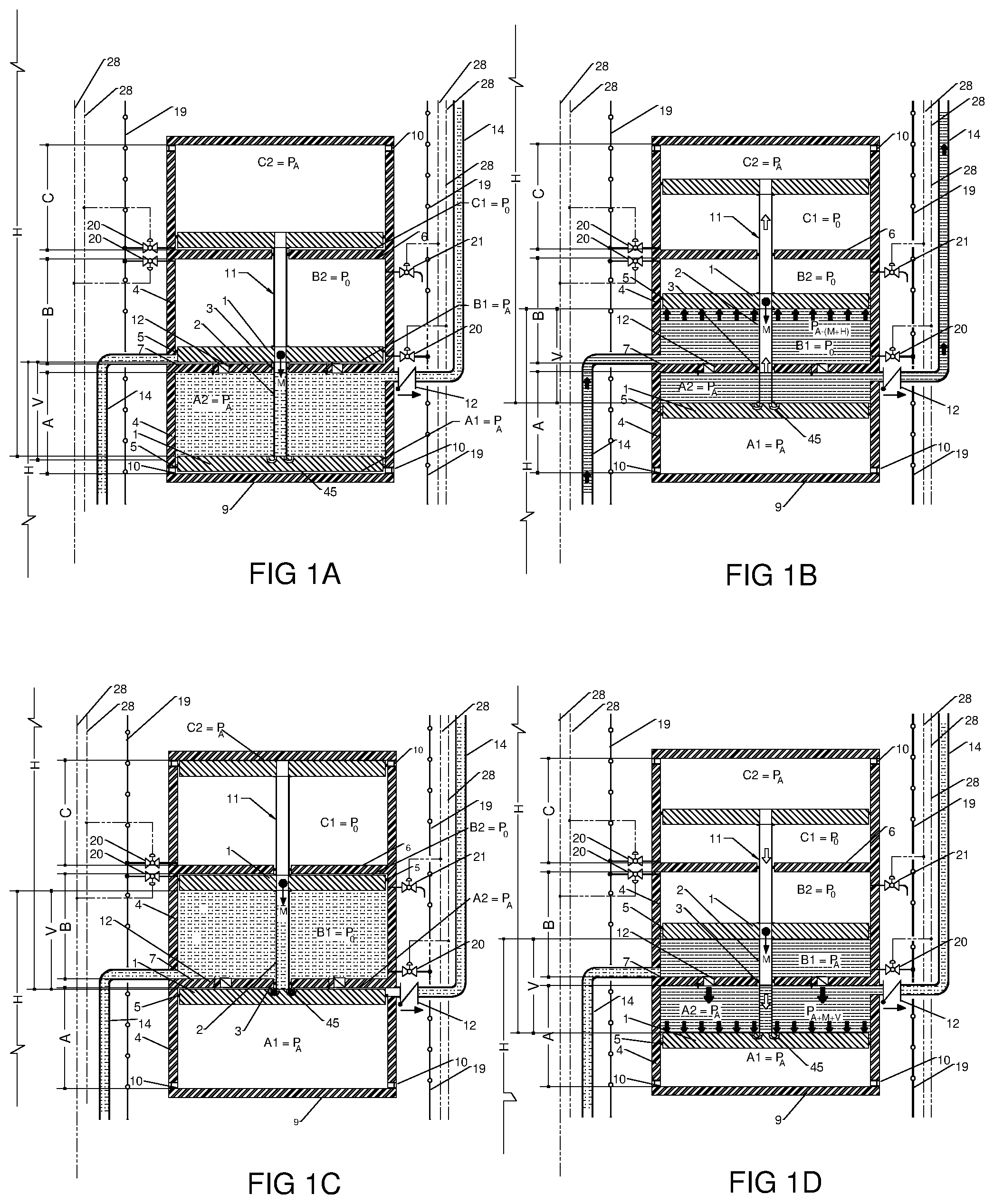 Patent US11781520 Figure 1 – Method to lift water and generate electrical power